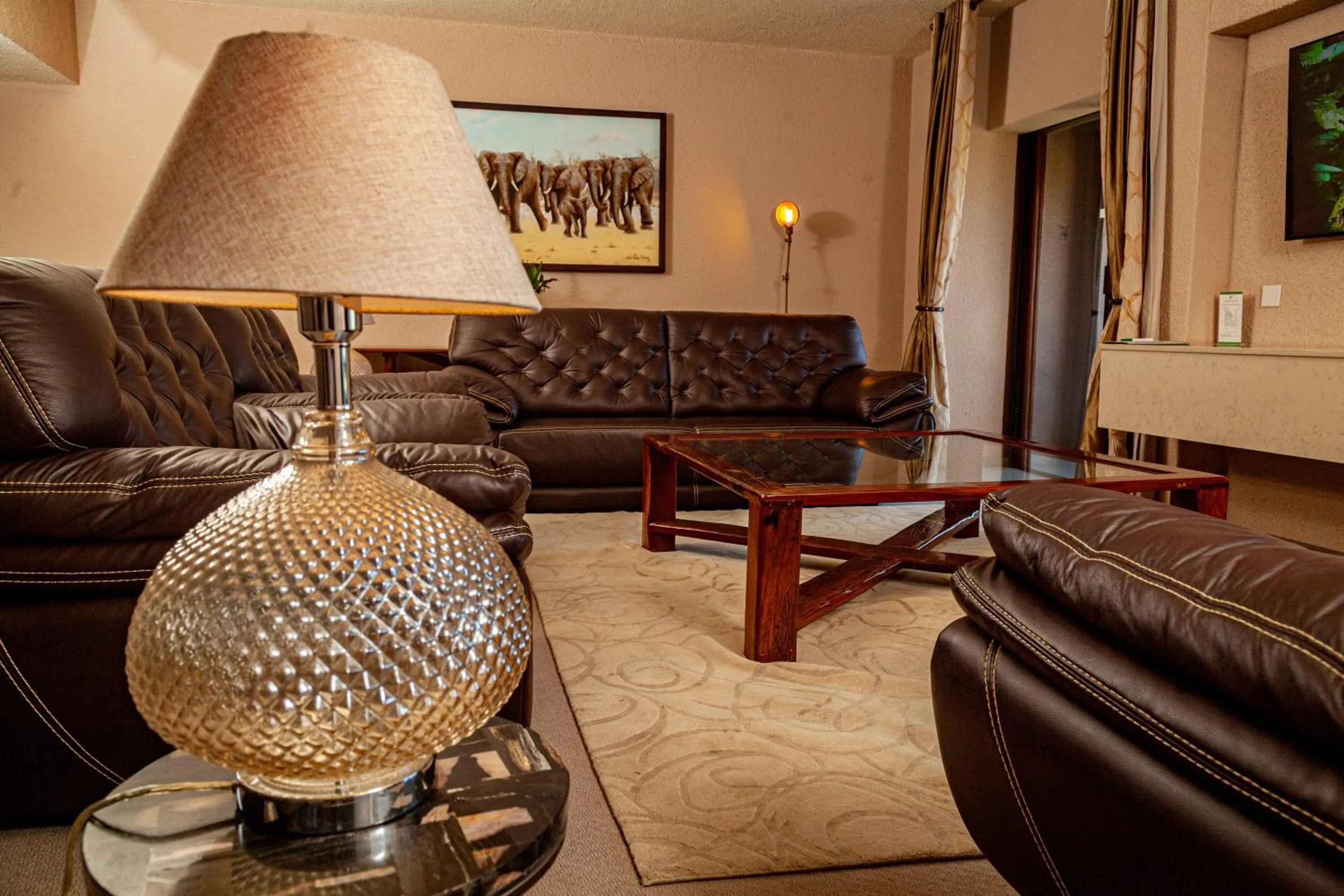 Living room in Elephant Hills Resort