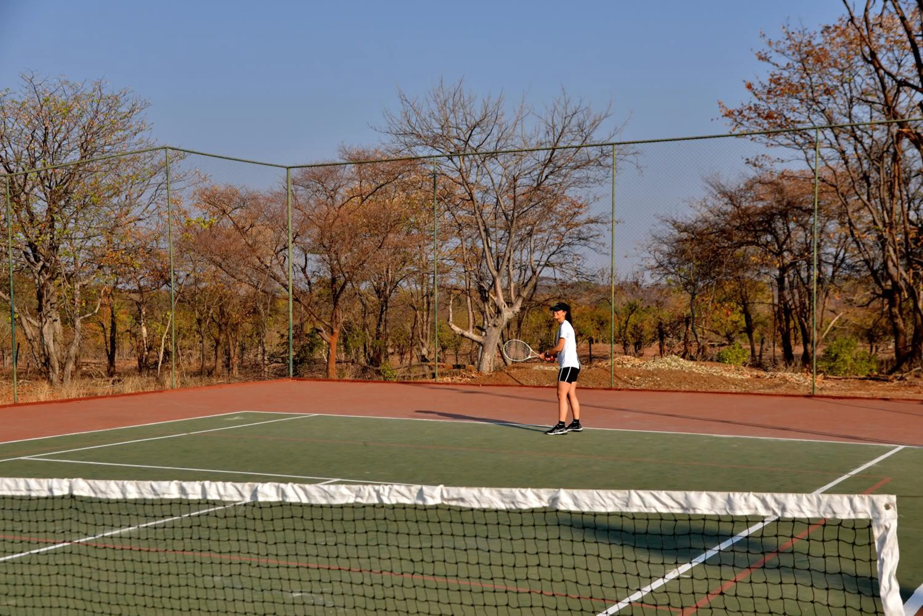 Tennis court in Elephant Hills Resort
