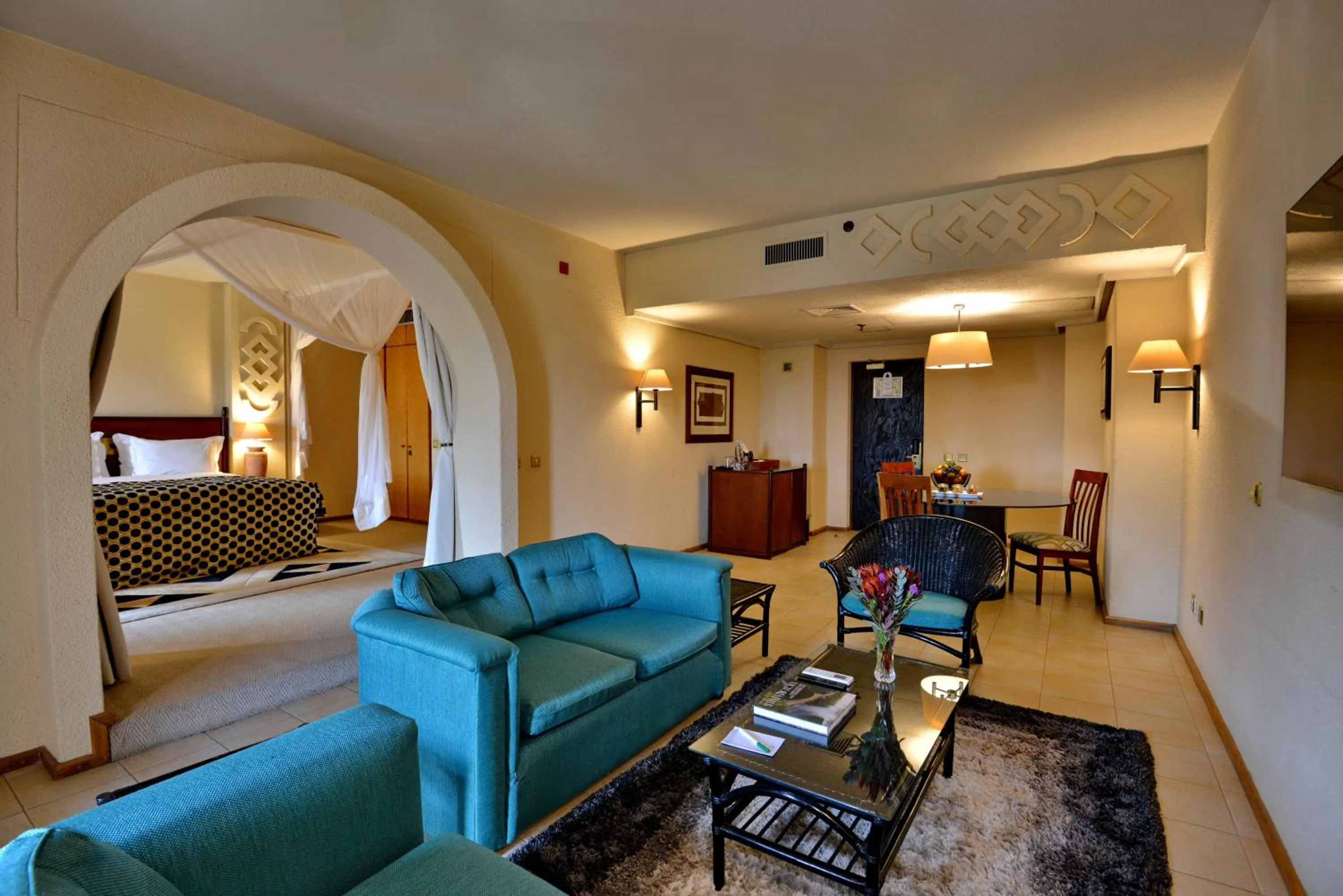 Living room in Elephant Hills Resort