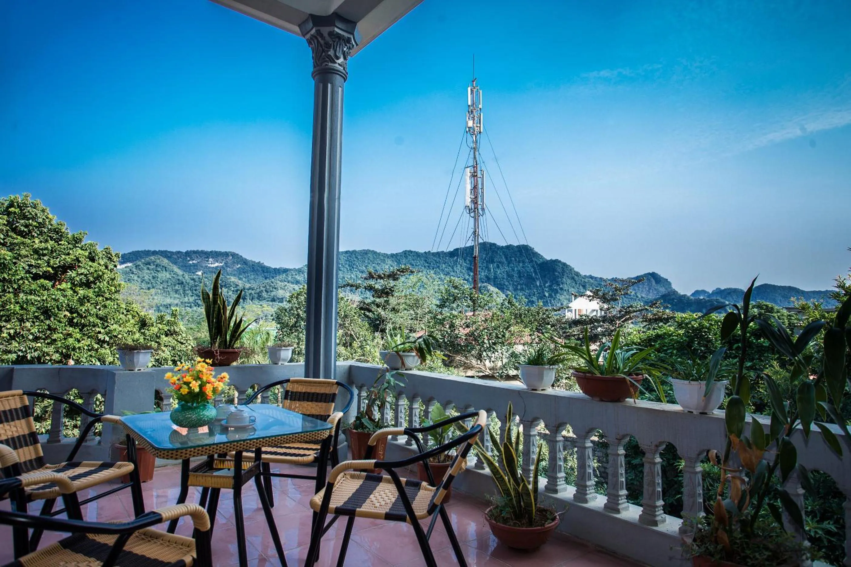 Balcony/Terrace in Ninh Binh Mountain View Homestay & Restaurant