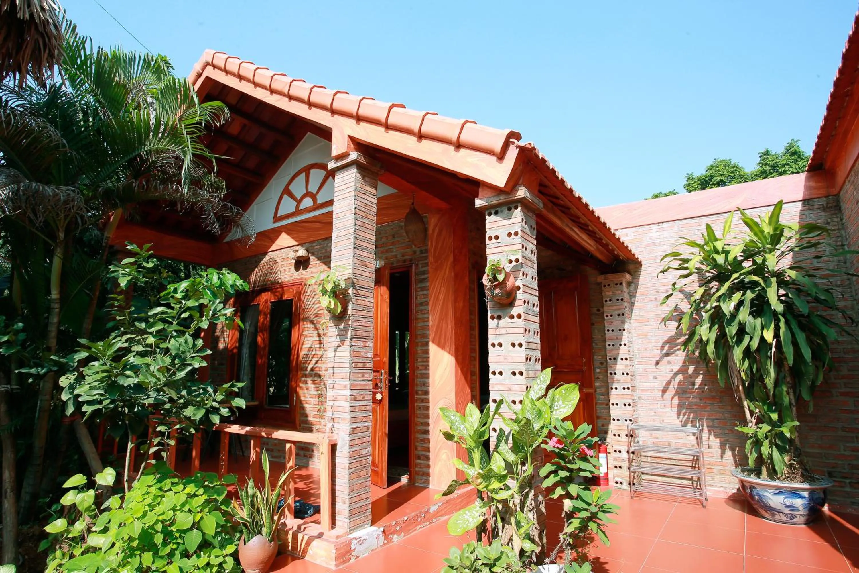 Garden view in Ninh Binh Mountain View Homestay & Restaurant