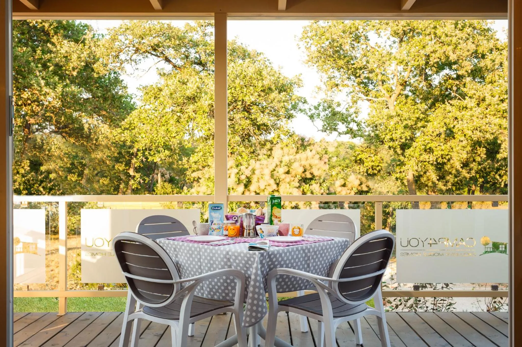 Garden in Mobile Homes - FKK Nudist Camping Solaris