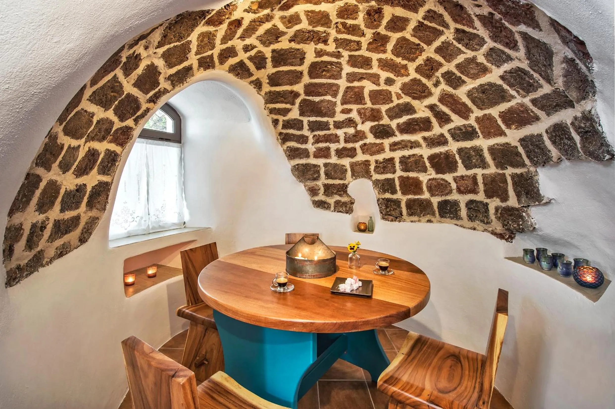 Kitchen or kitchenette in Old Vourvoulos Houses