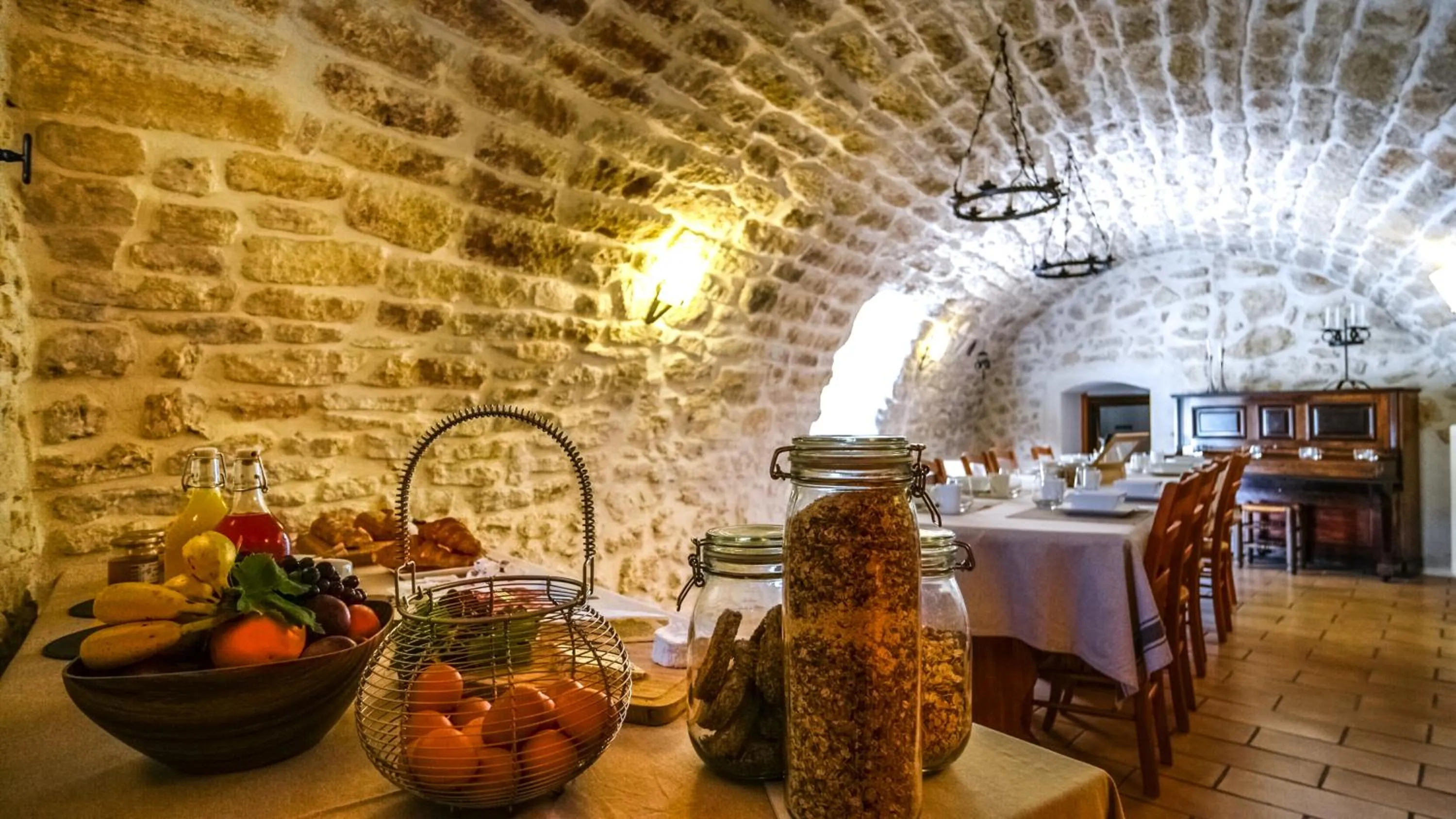 Continental breakfast in La Ferme Des Belugues