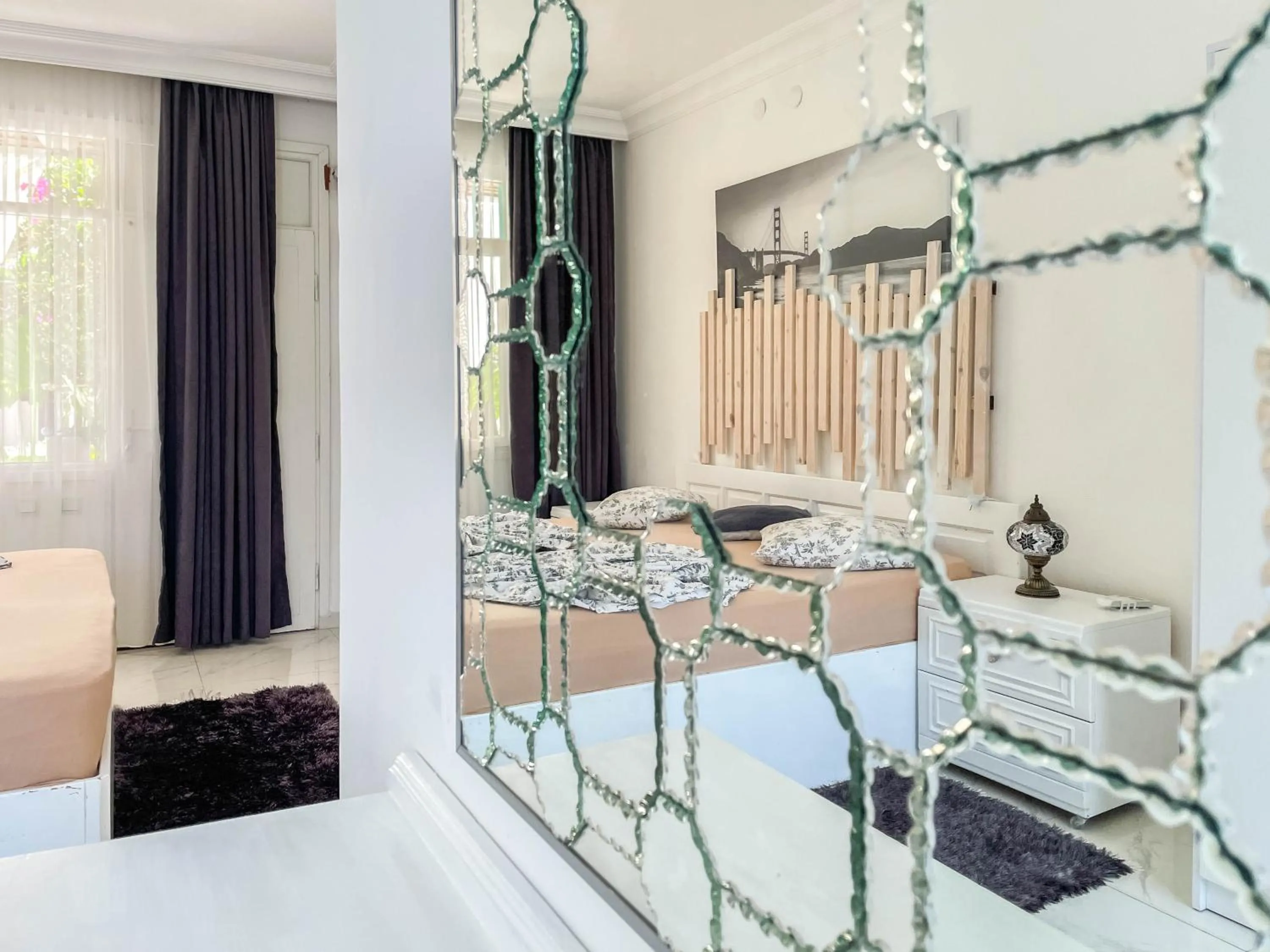 Bed in Erendiz Garden Hotel