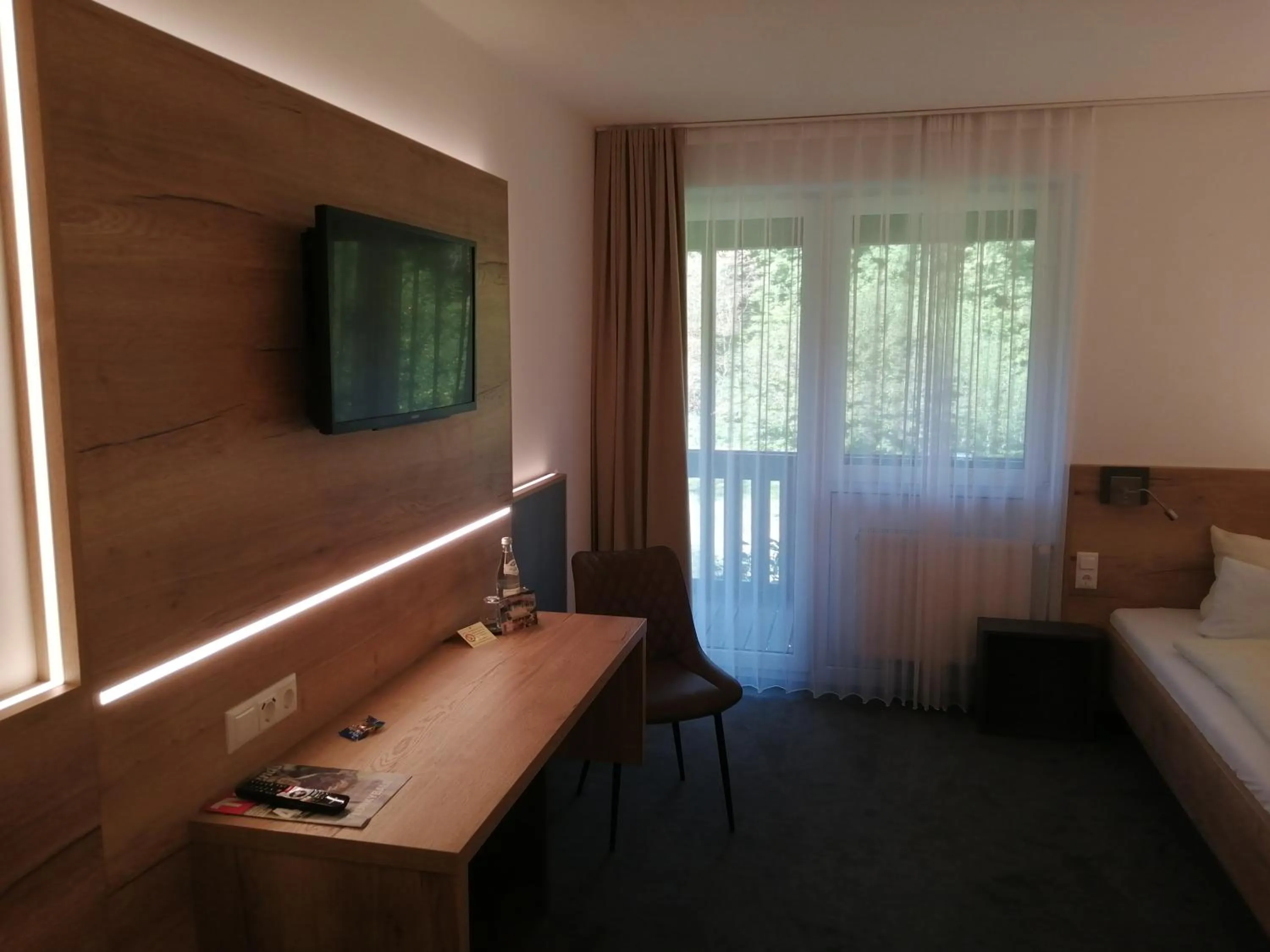 Bed in Hotel am Regenbogen