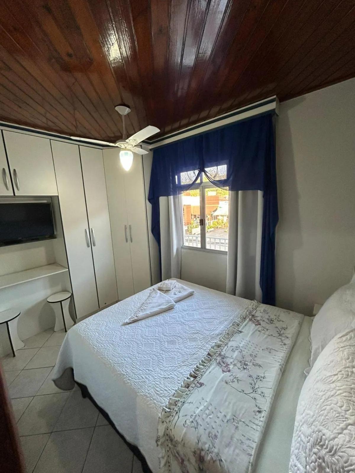 Bed in Pousada Angela