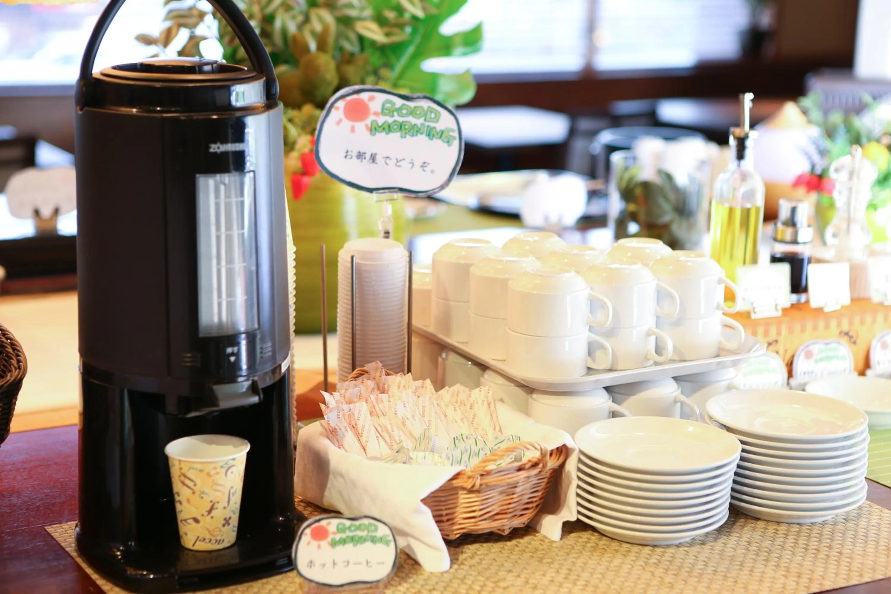 Buffet breakfast in Juraku Stay Niigata