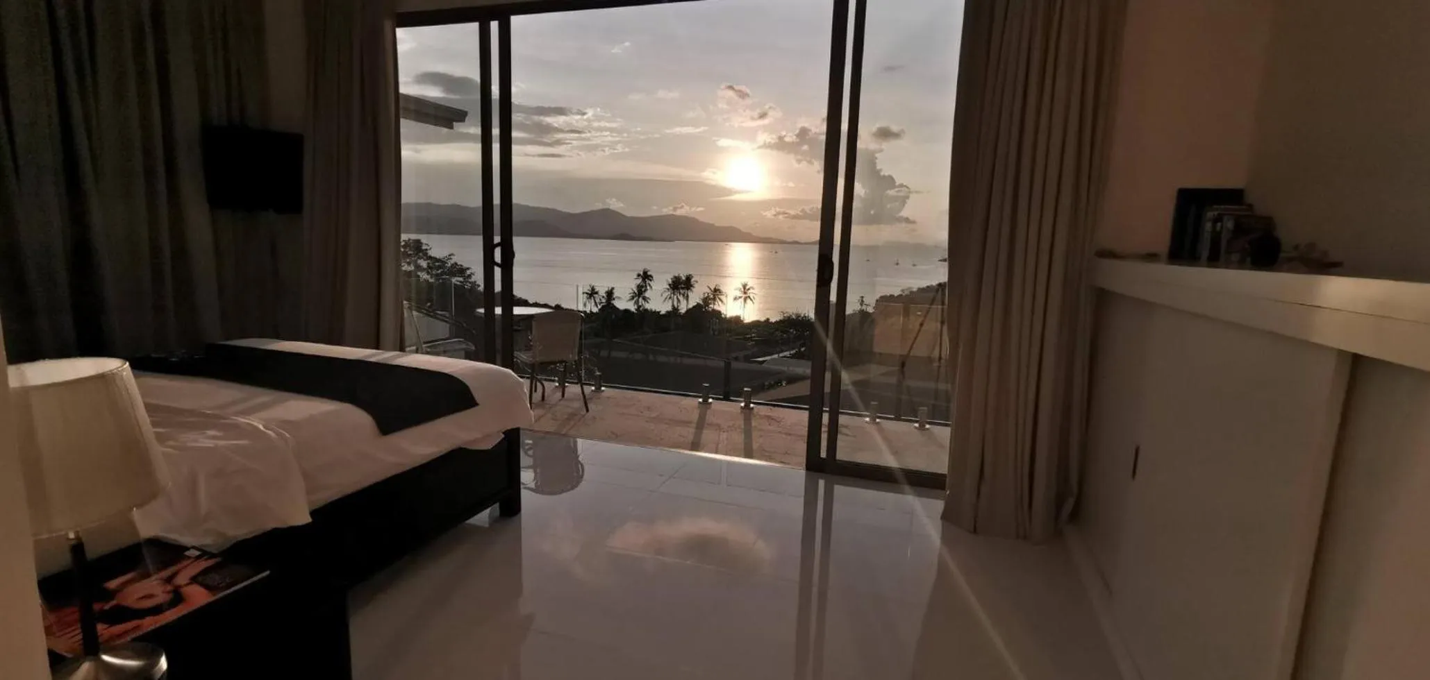 Bed in 3 Bedroom Sea View Villa Escape SDV086-By Samui Dream Villas