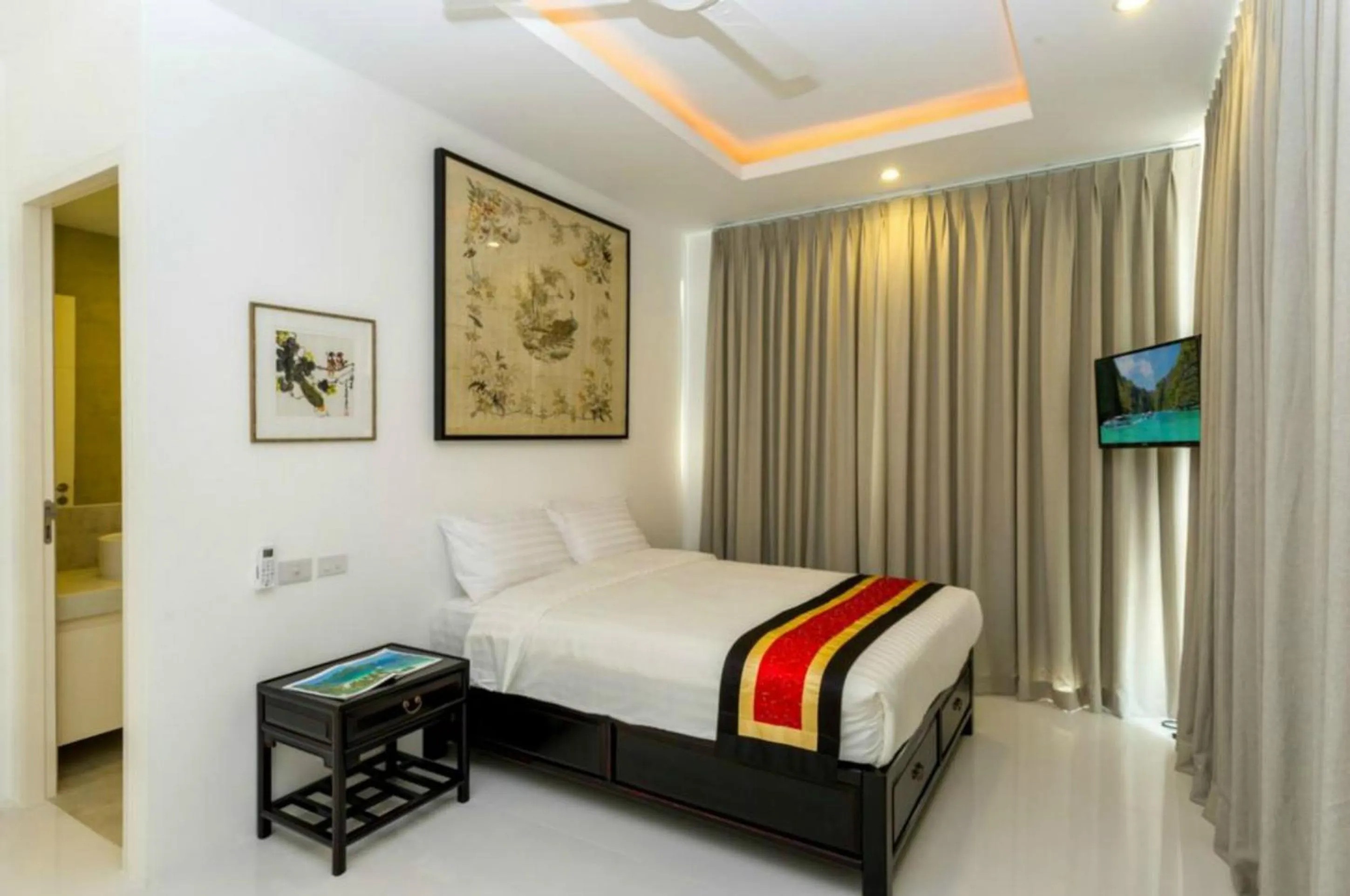 Property building, Bed in 3 Bedroom Sea View Villa Escape SDV086-By Samui Dream Villas