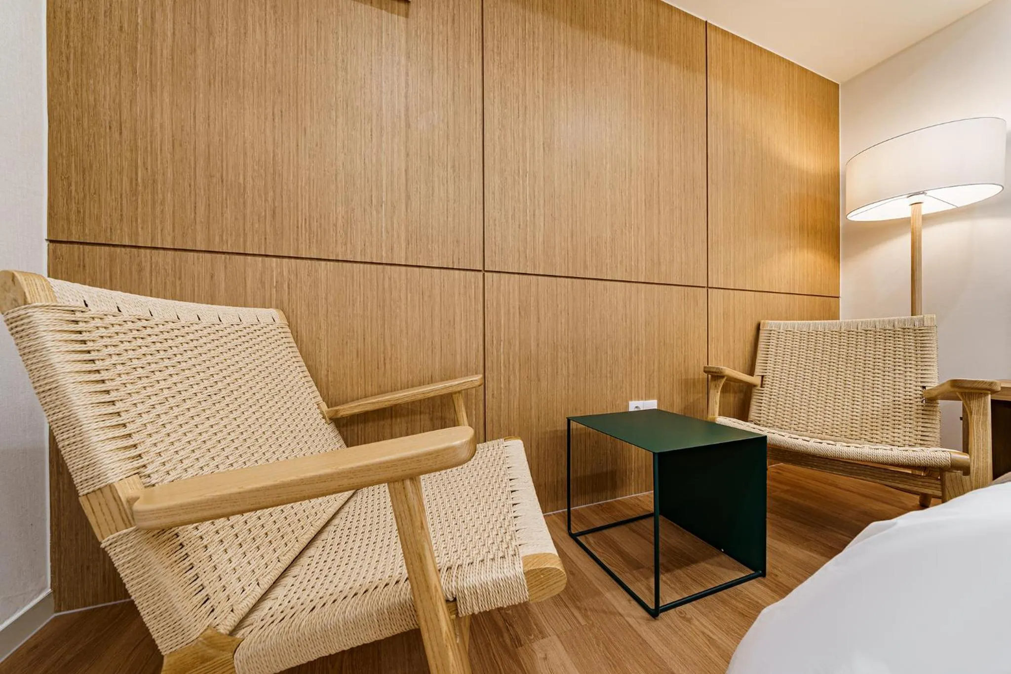 Seating area in 25hours Hotel