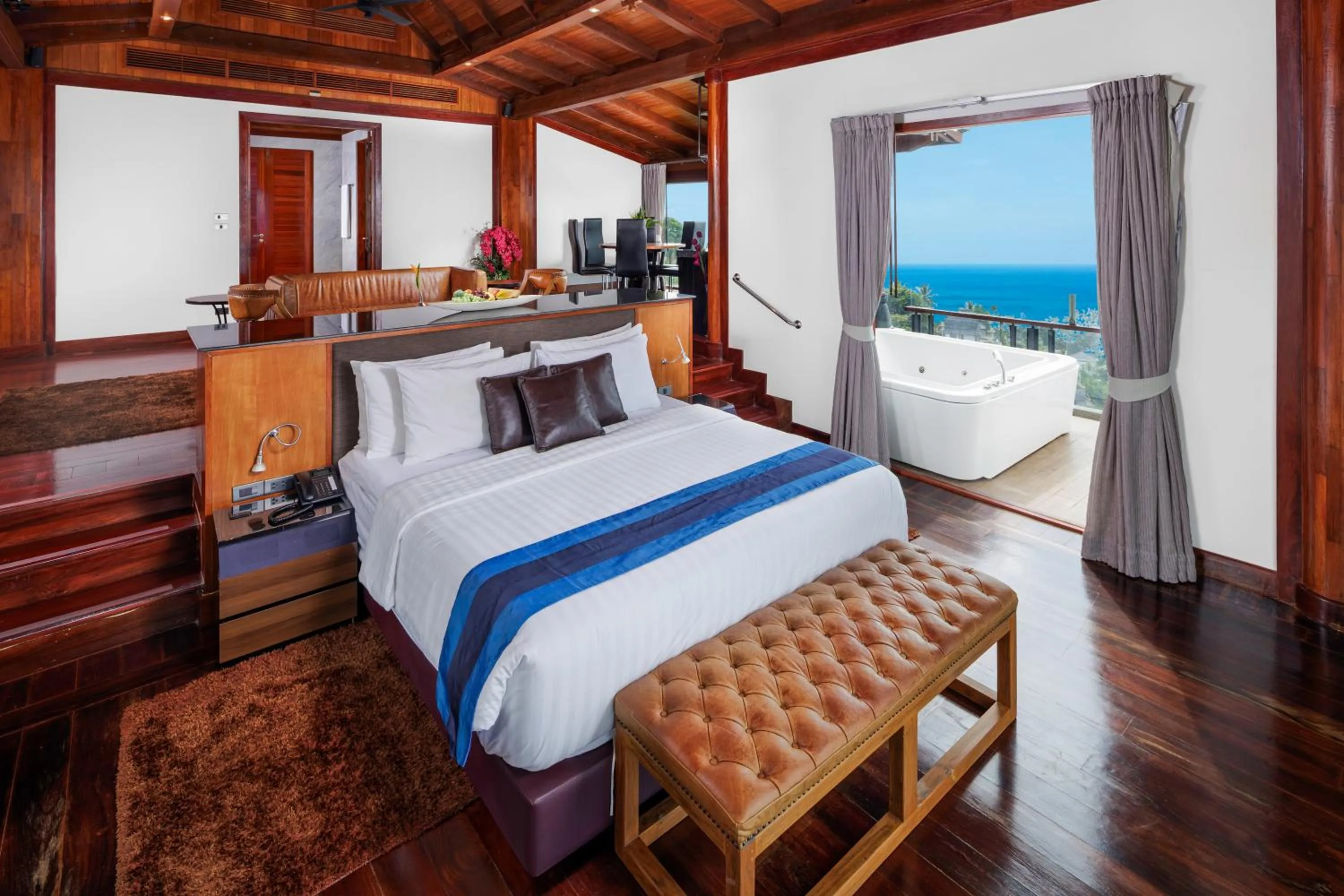 Photo of the whole room, Bed in Luxury 4 pool Seaview 6 bedroom Villa on Surin Hill