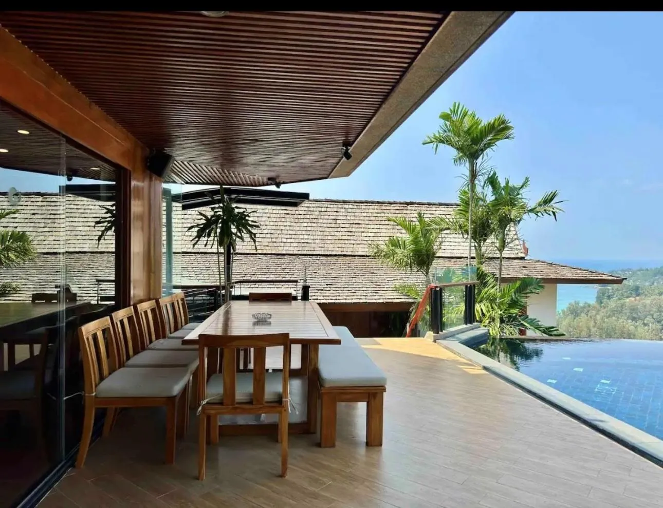 Patio in Luxury 4 pool Seaview 6 bedroom Villa on Surin Hill