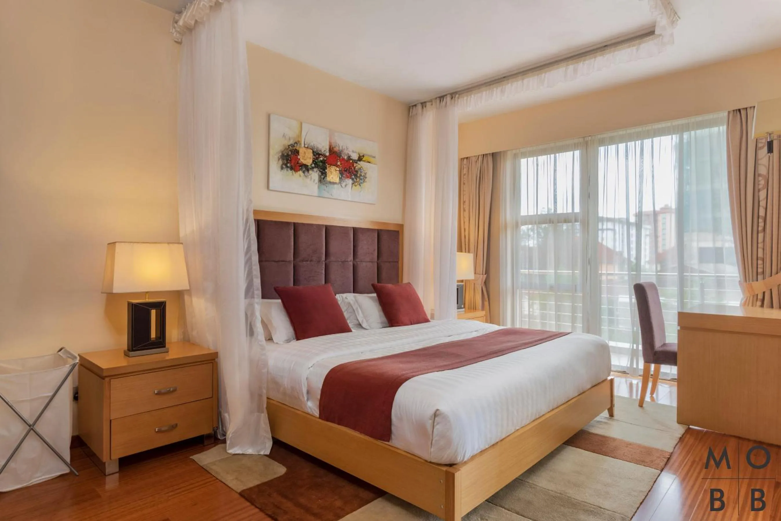 Bedroom in Lenana Suites