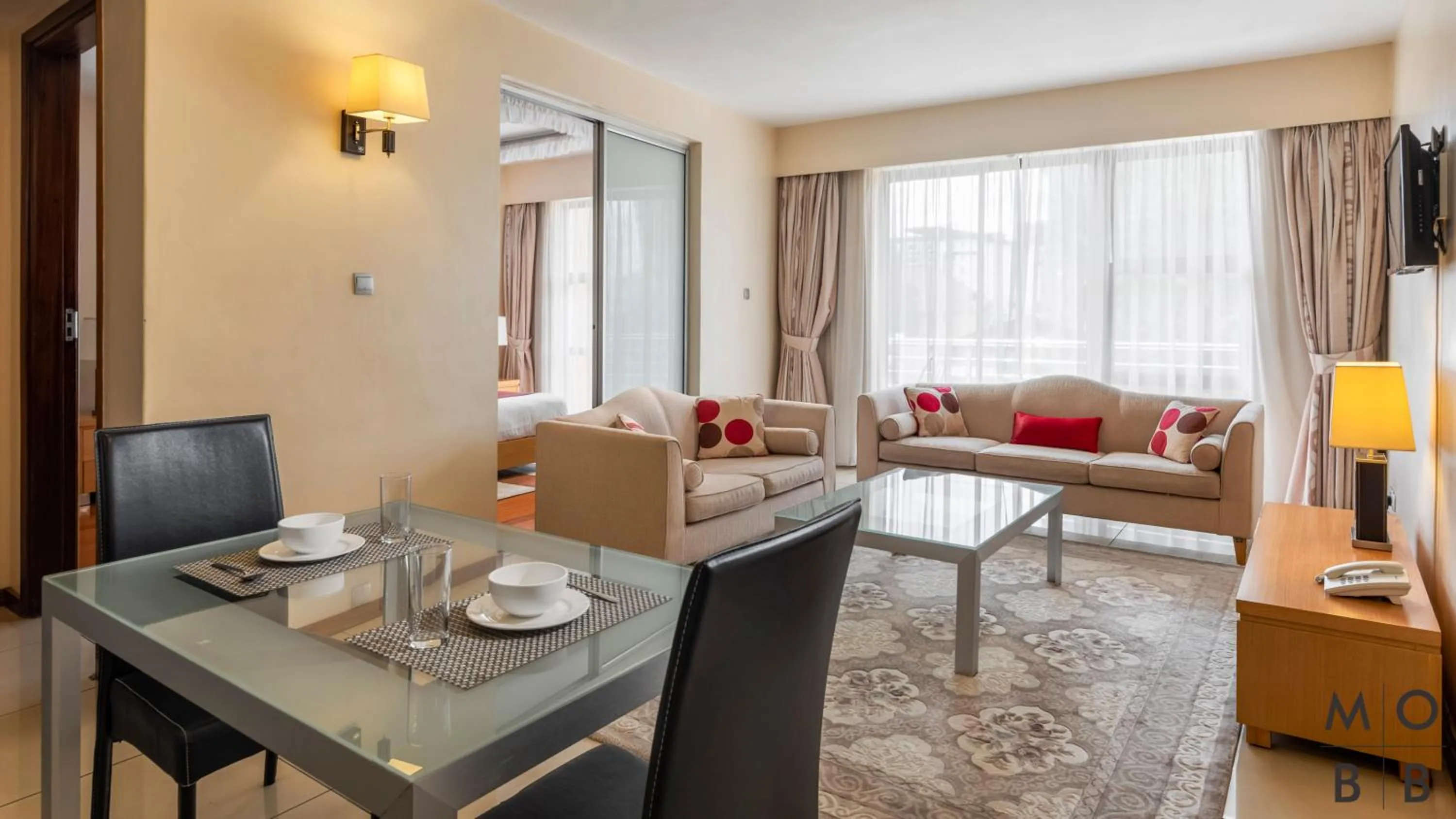 Living room in Lenana Suites