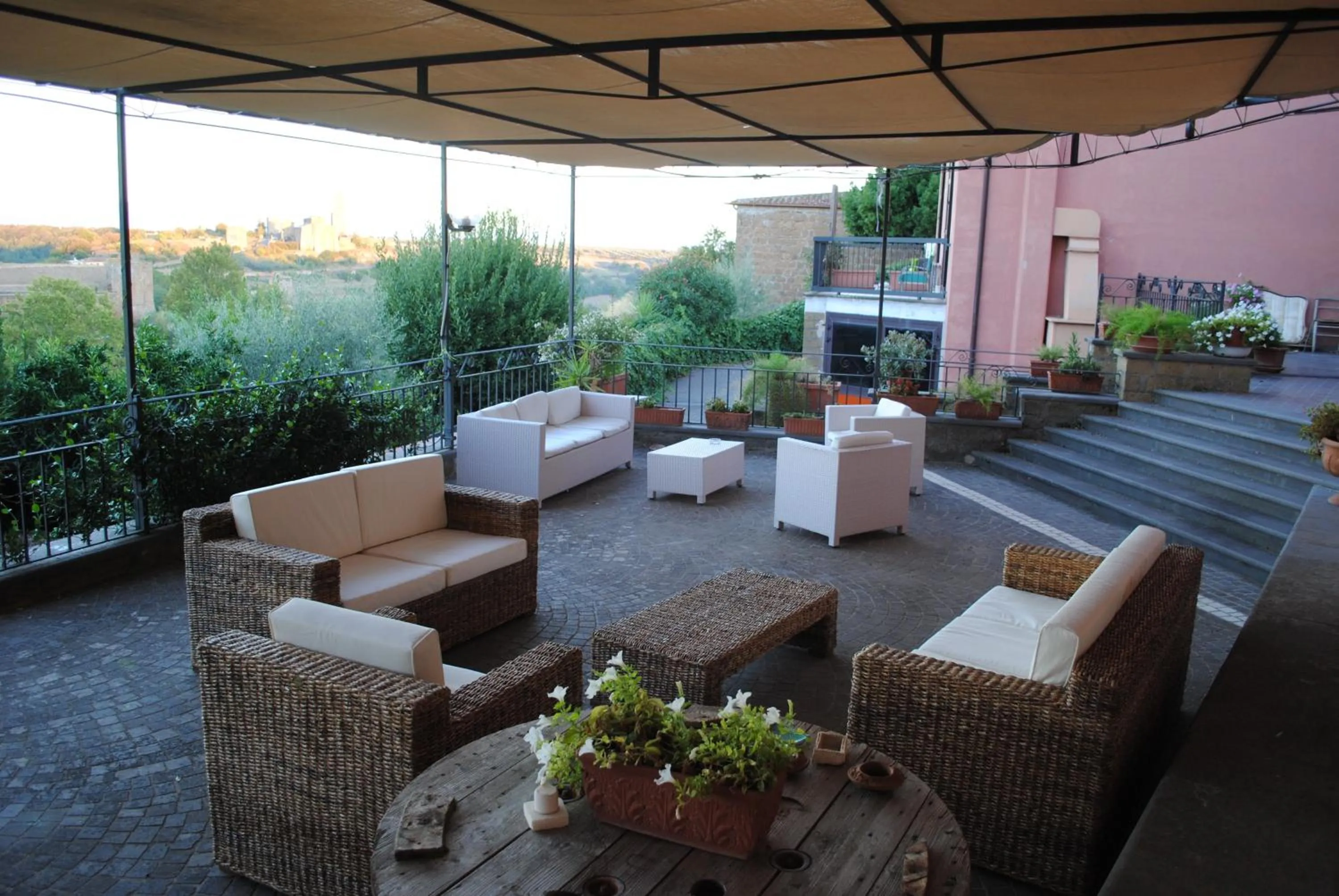 Balcony/Terrace in Hotel Tuscania Panoramico