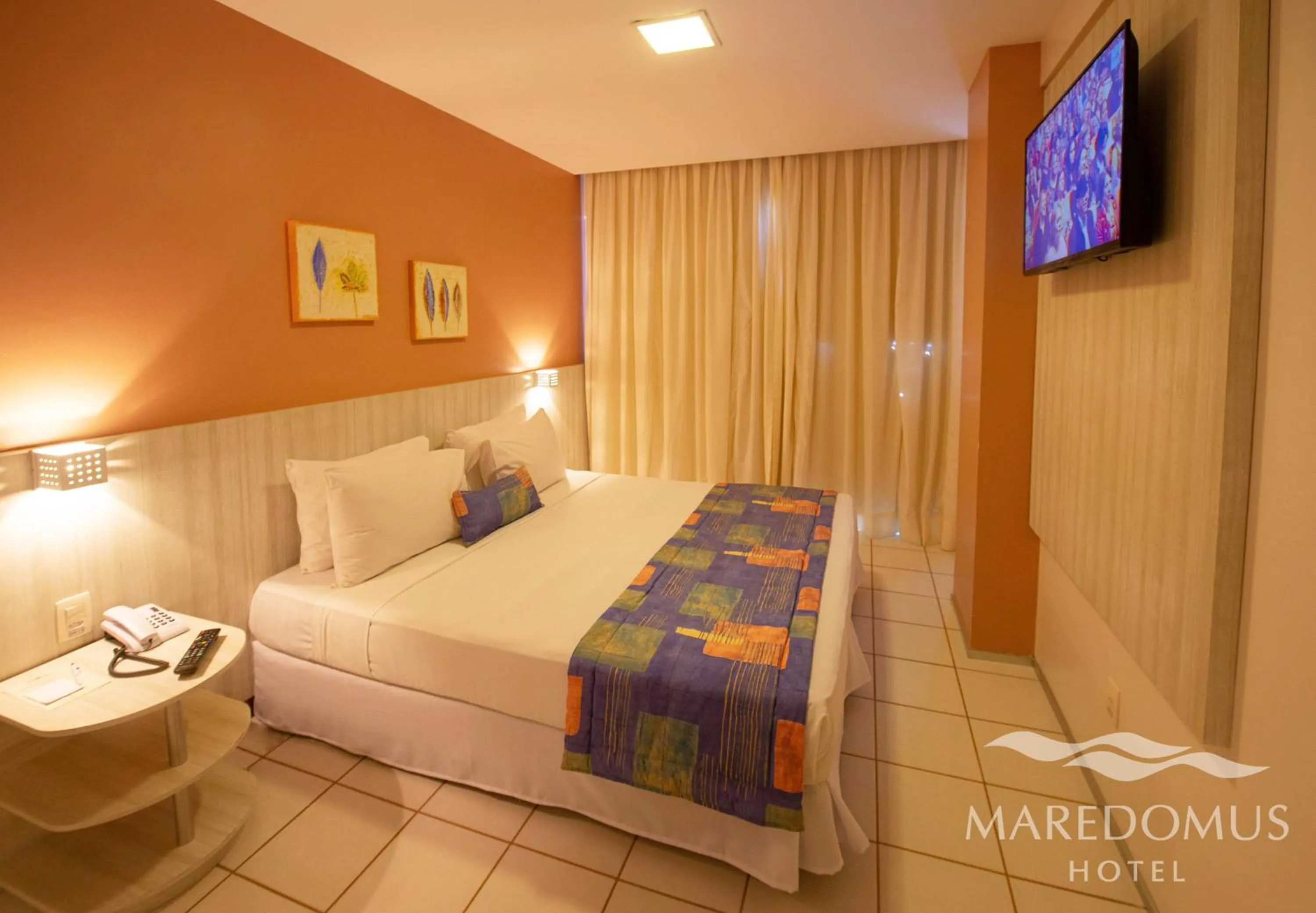 View (from property/room), Bed in Maredomus Hotel