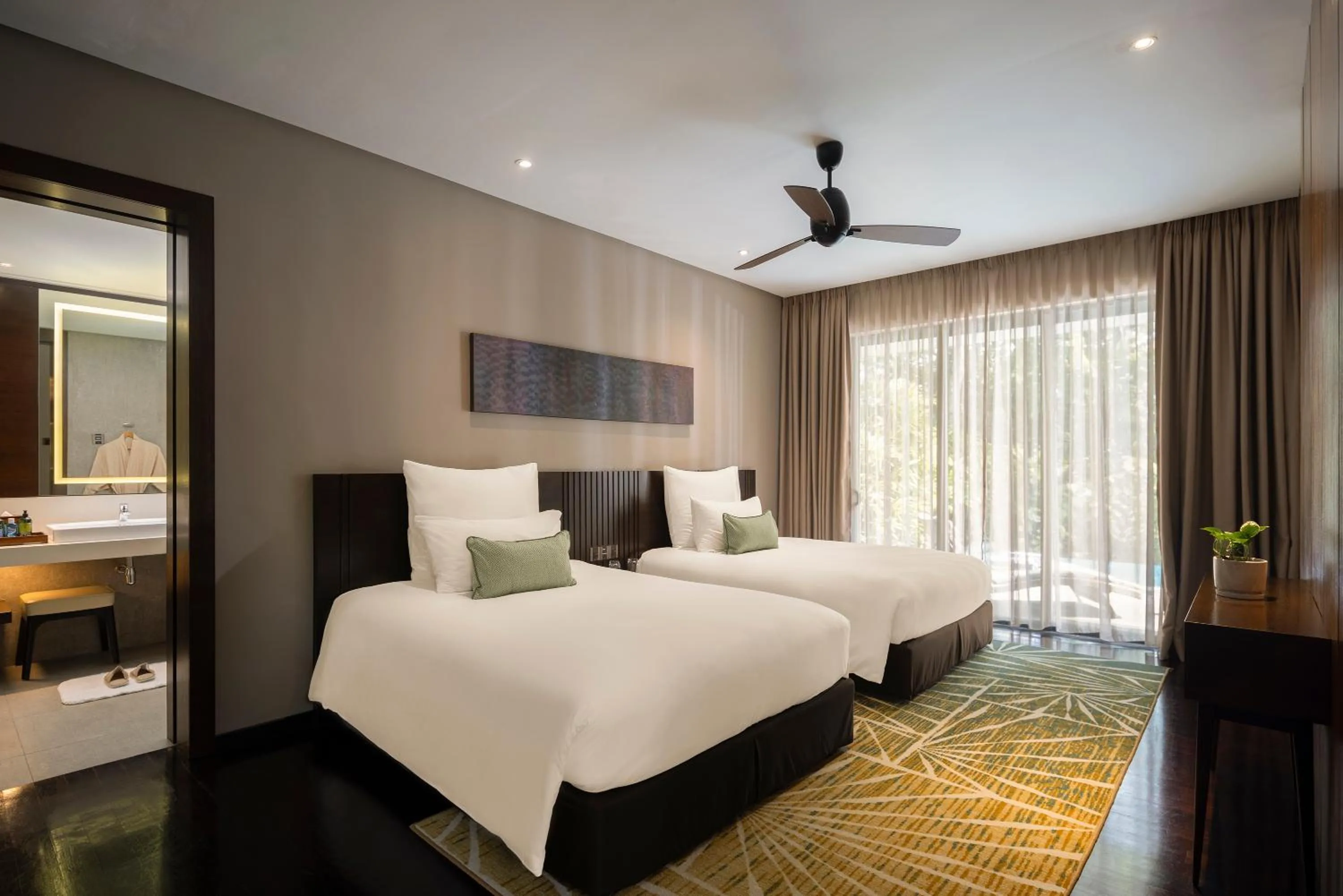 View (from property/room), Bed in Mangala Estate Boutique Resort - Small Luxury Hotels of the World