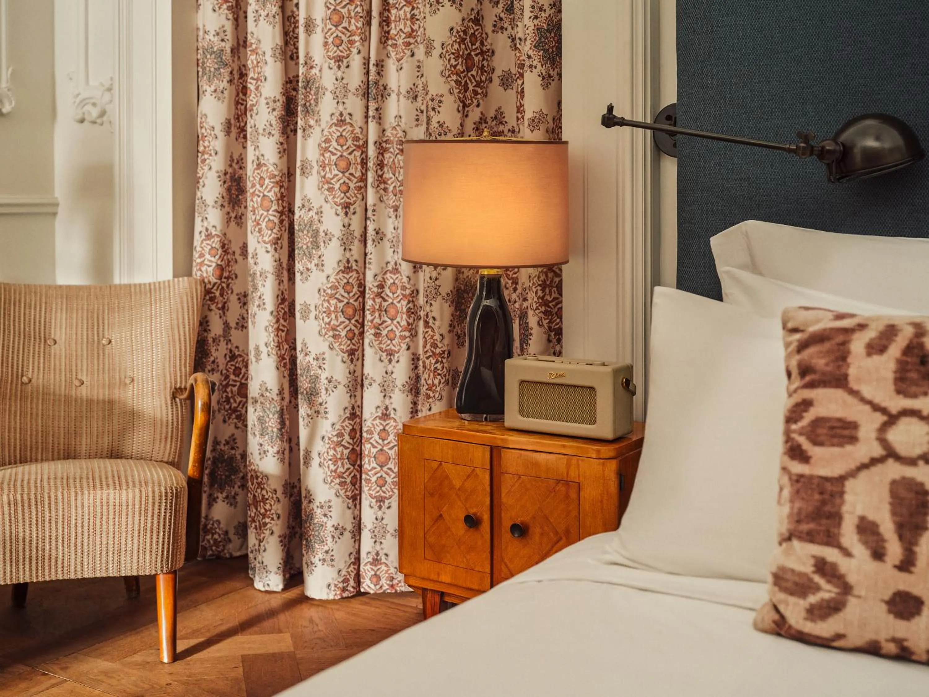 Decorative detail, Bed in Soho House Istanbul