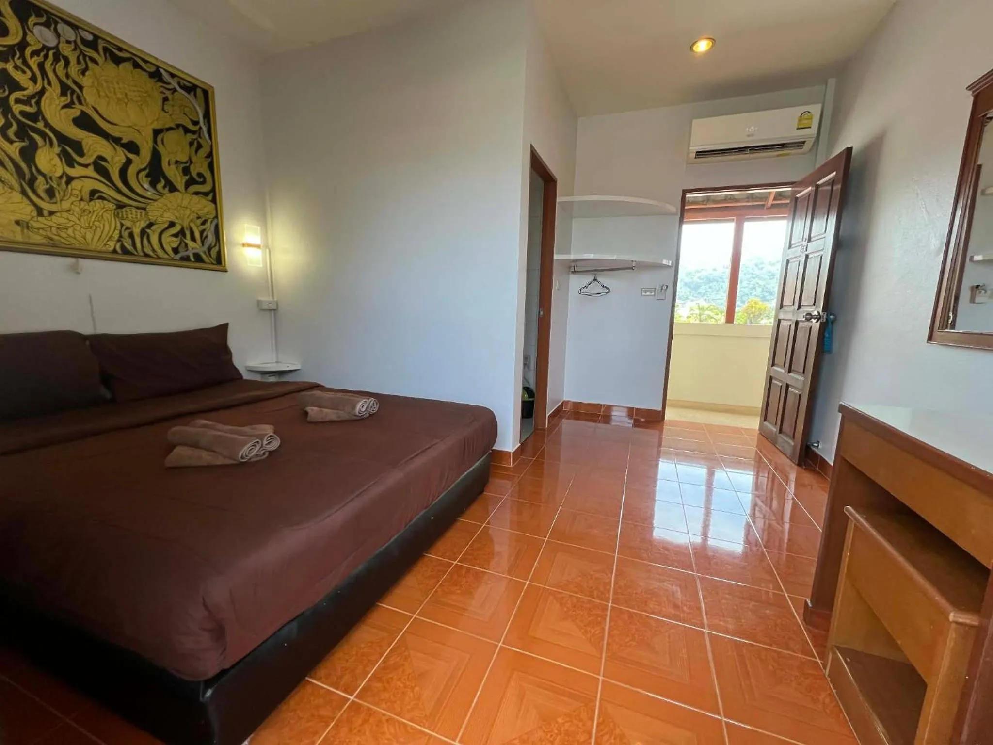 Bedroom, Bed in Ban Elephant Blanc Apartment