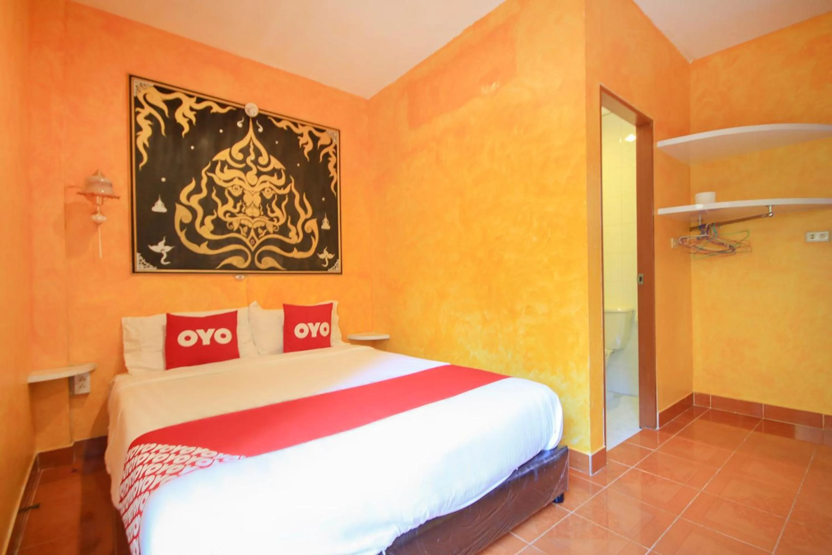 Bedroom, Bed in Ban Elephant Blanc Apartment