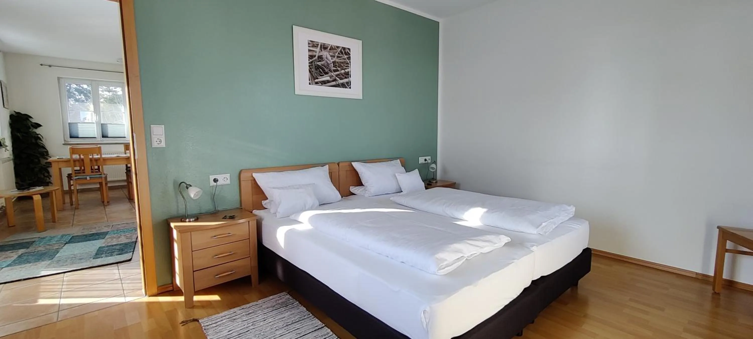 Bedroom, Bed in Brigel-Hof