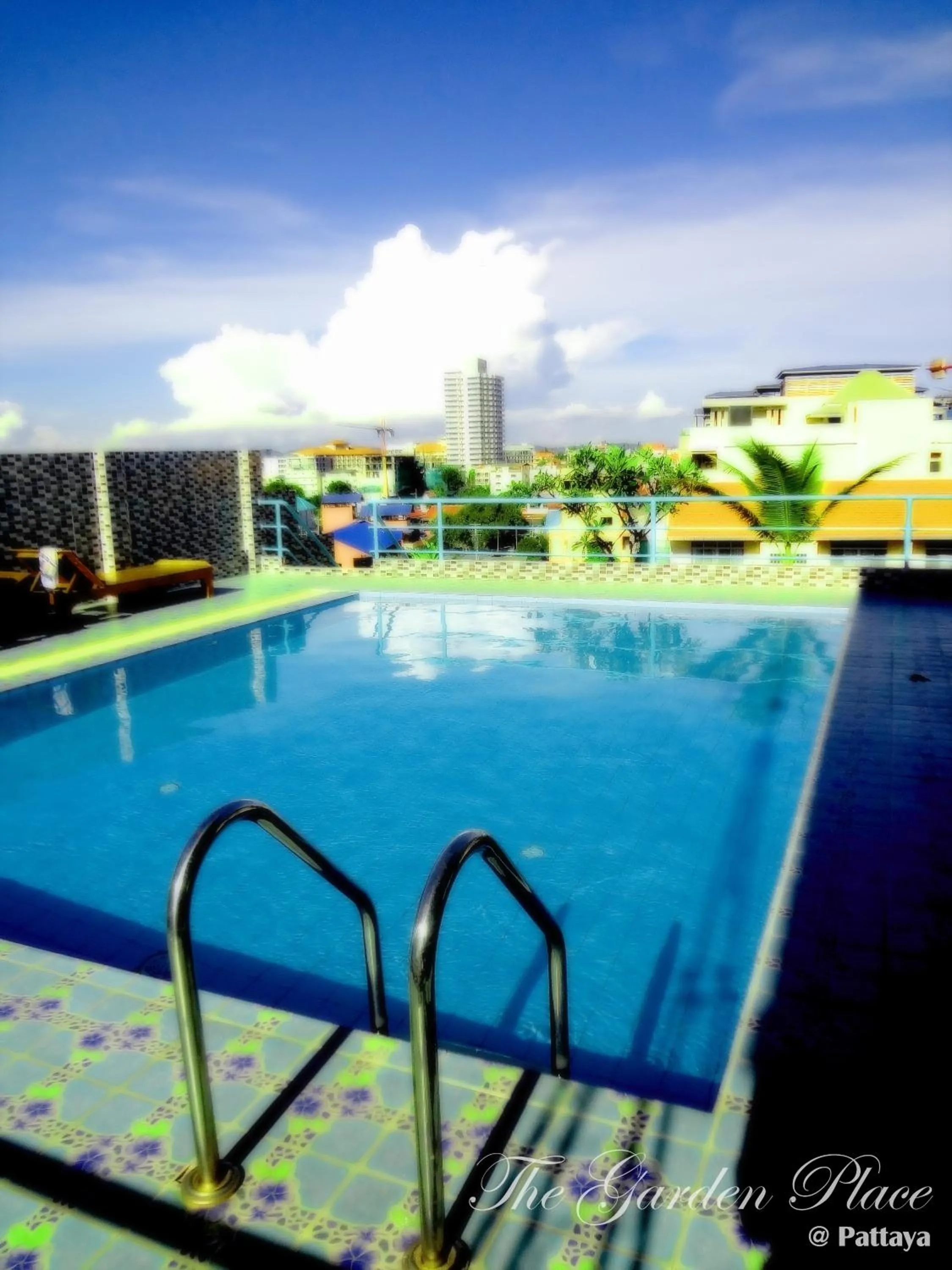 Text overlay in The Garden Place Pattaya