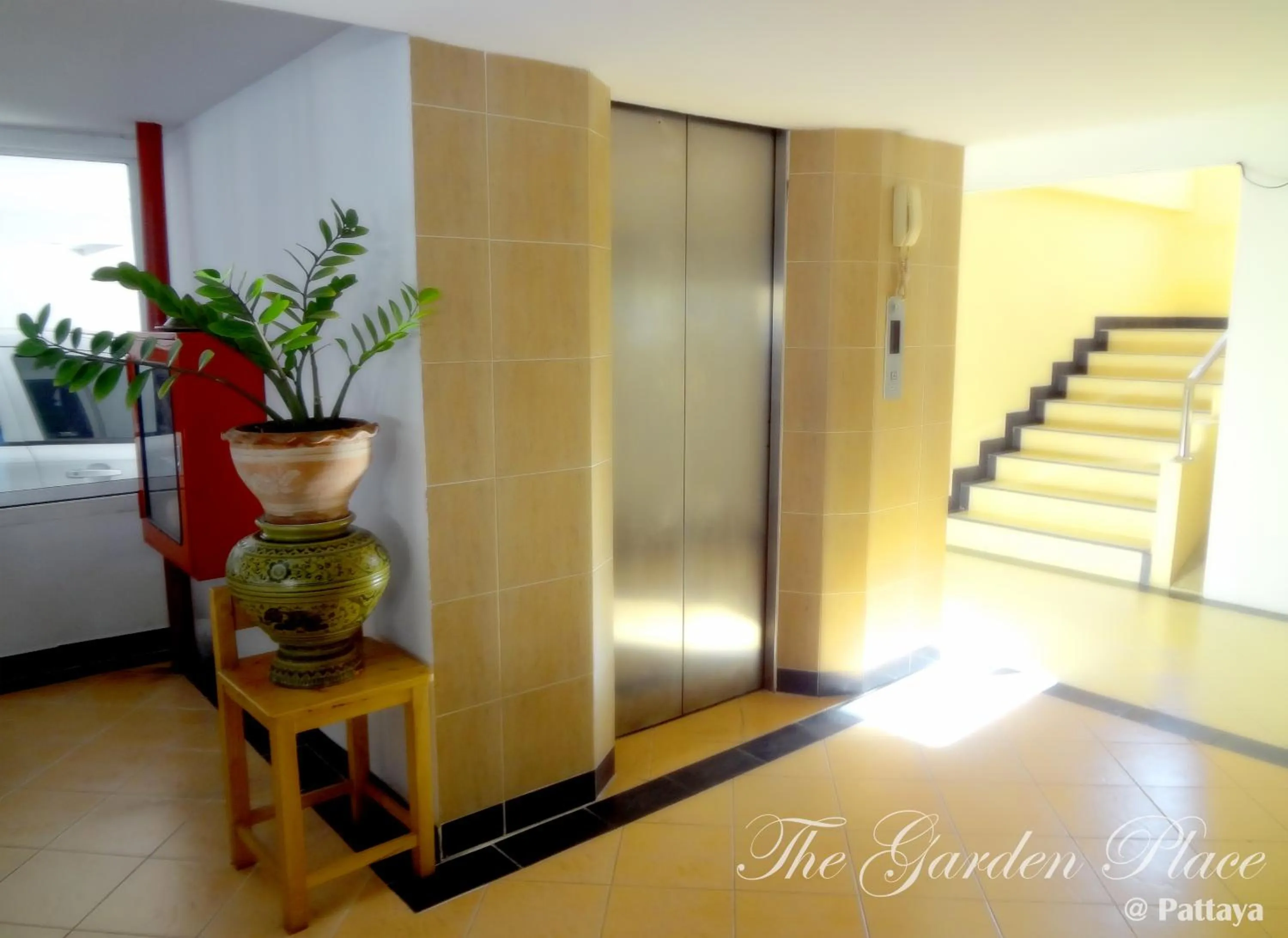 Text overlay in The Garden Place Pattaya