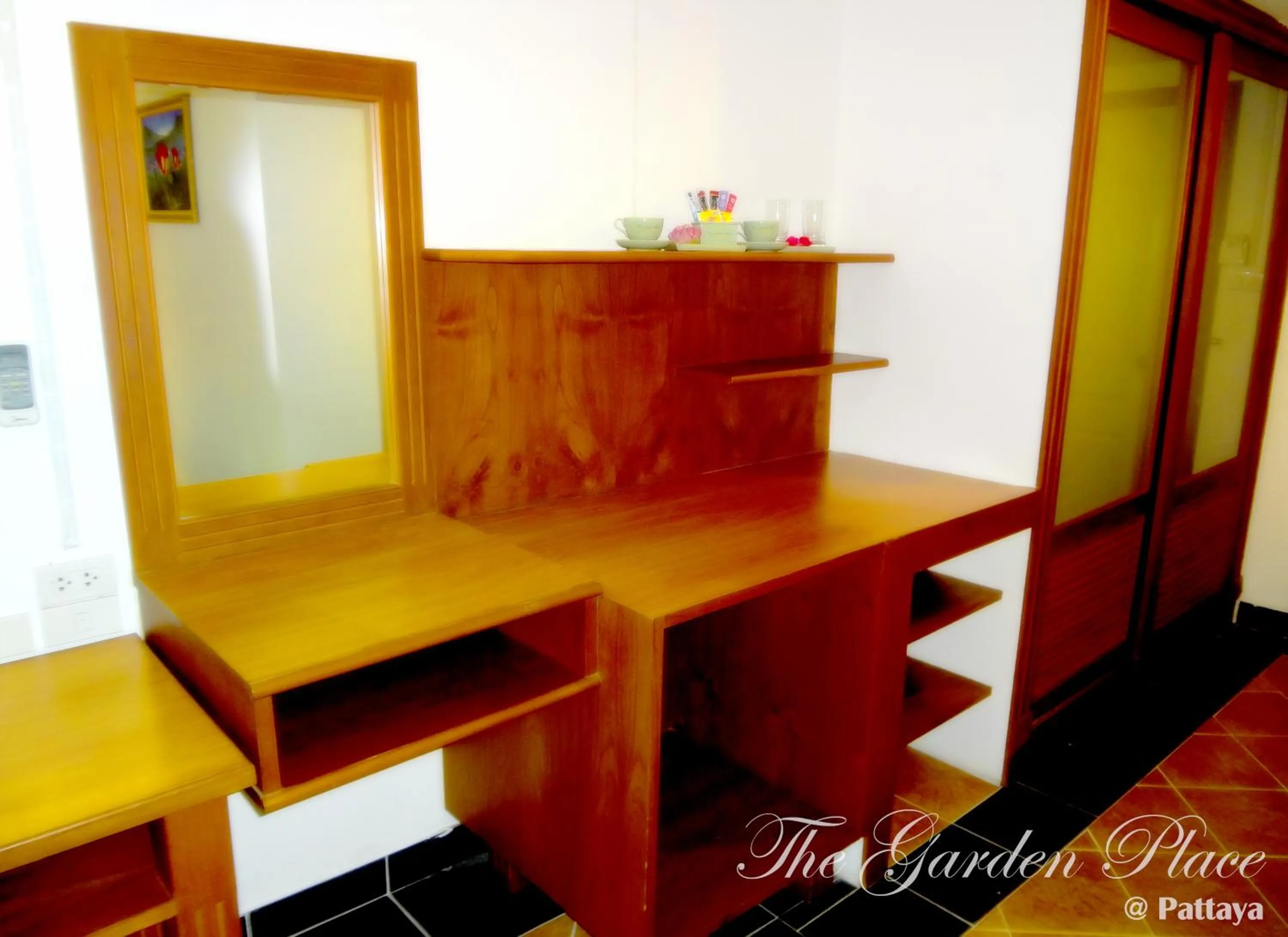 Text overlay in The Garden Place Pattaya