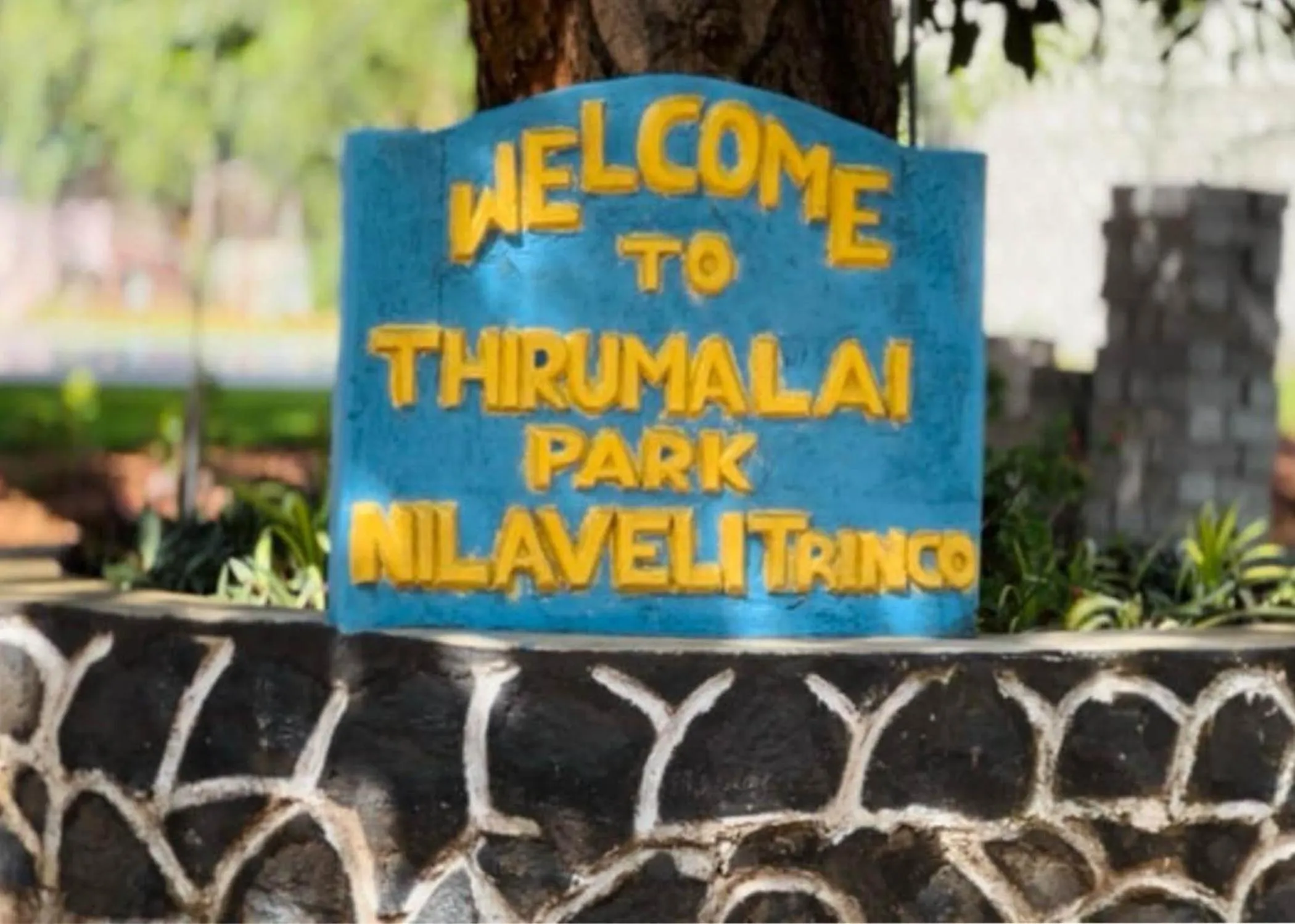 Text overlay in Thirumalai Park