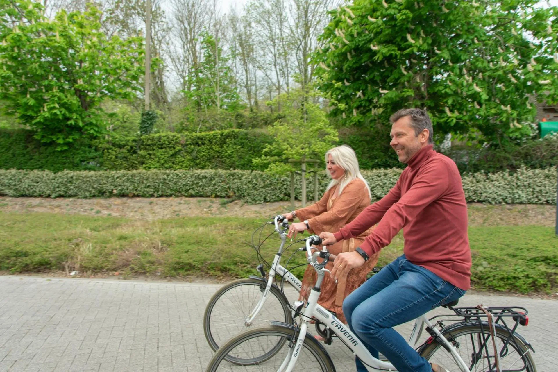 Cycling in ibis De Haan
