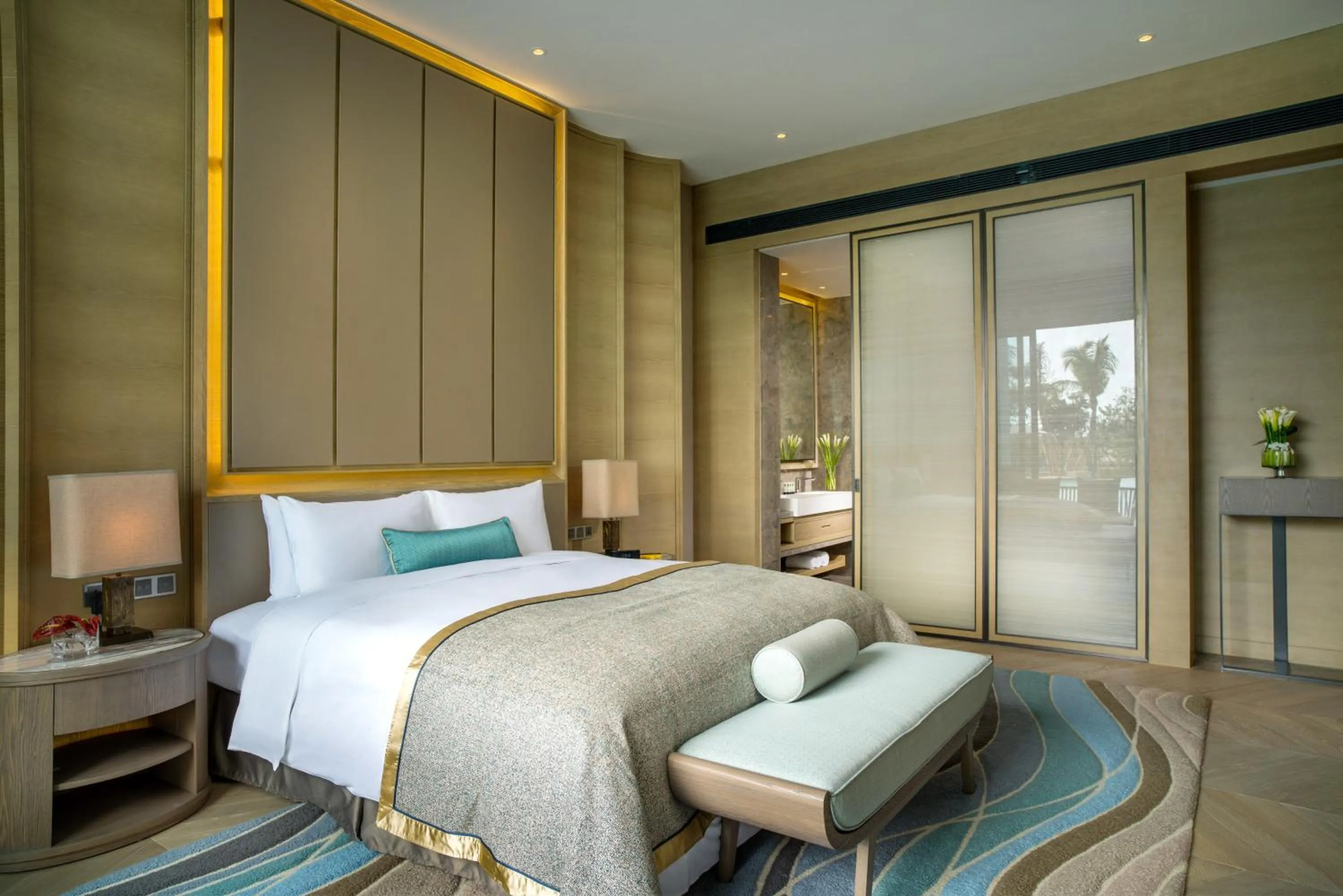Property building, Bed in Sofitel Sanya Leeman Resort