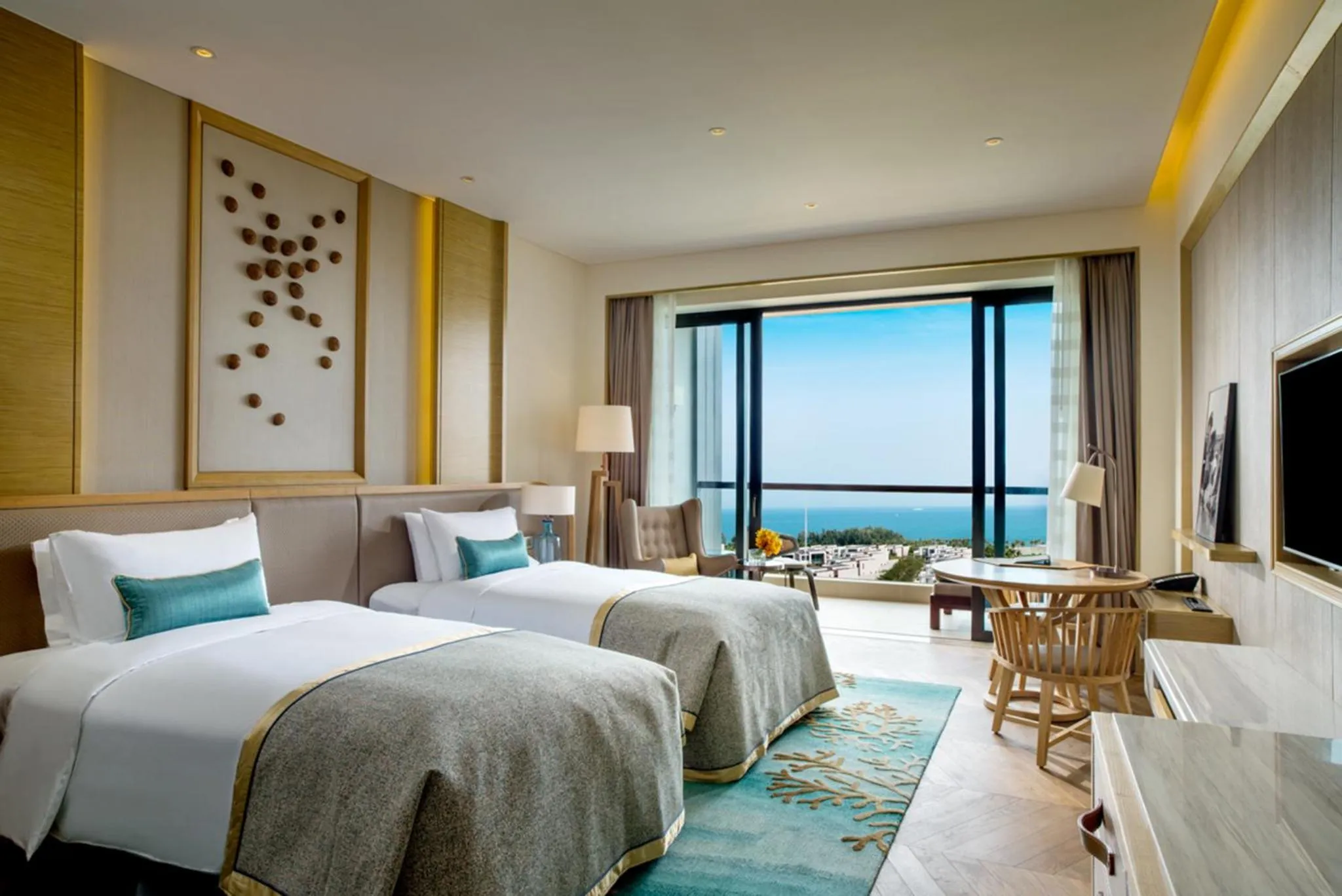 Sea view, Bed in Sofitel Sanya Leeman Resort