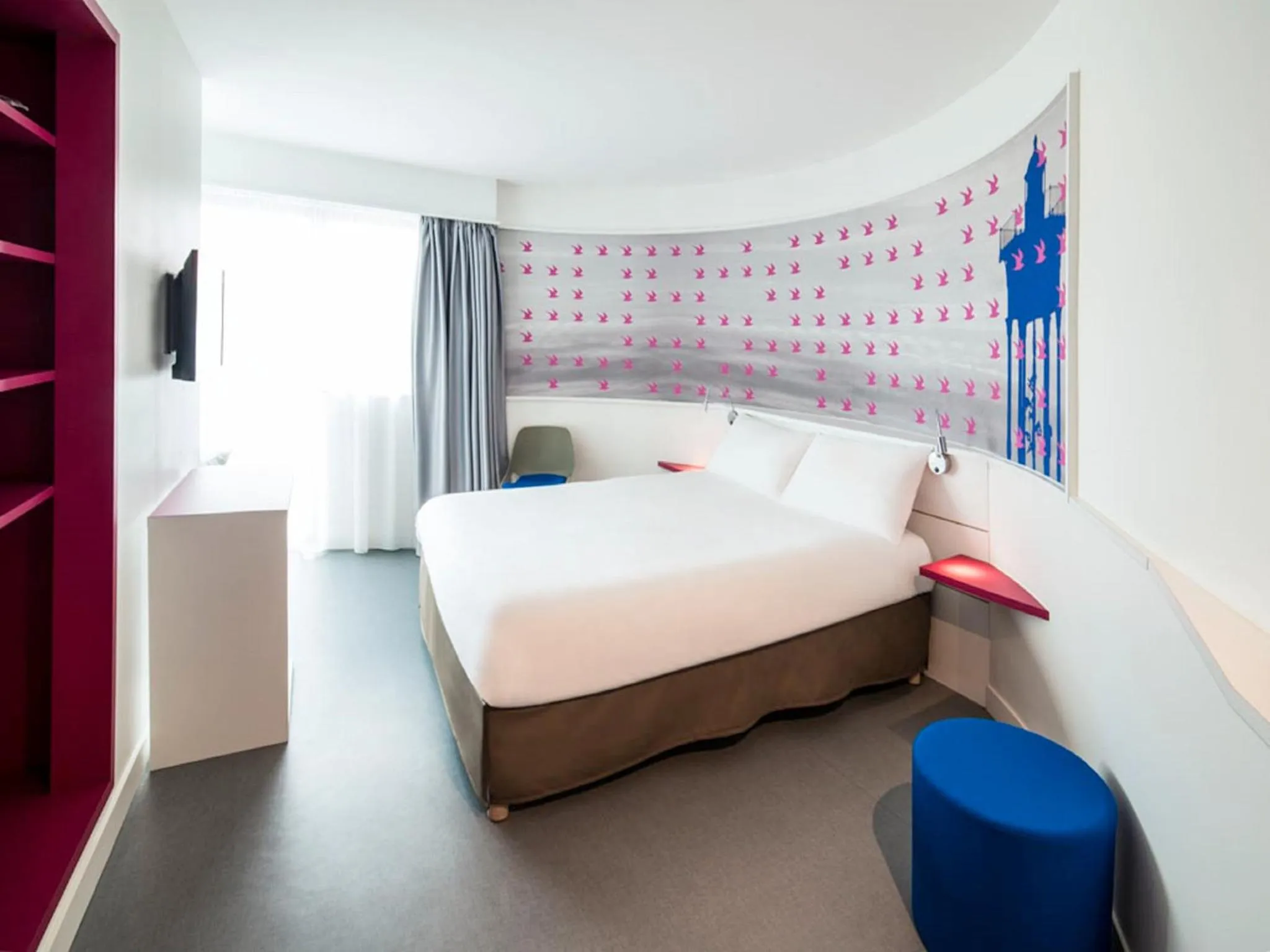 Bed in Ibis Styles Collioure Port Vendres