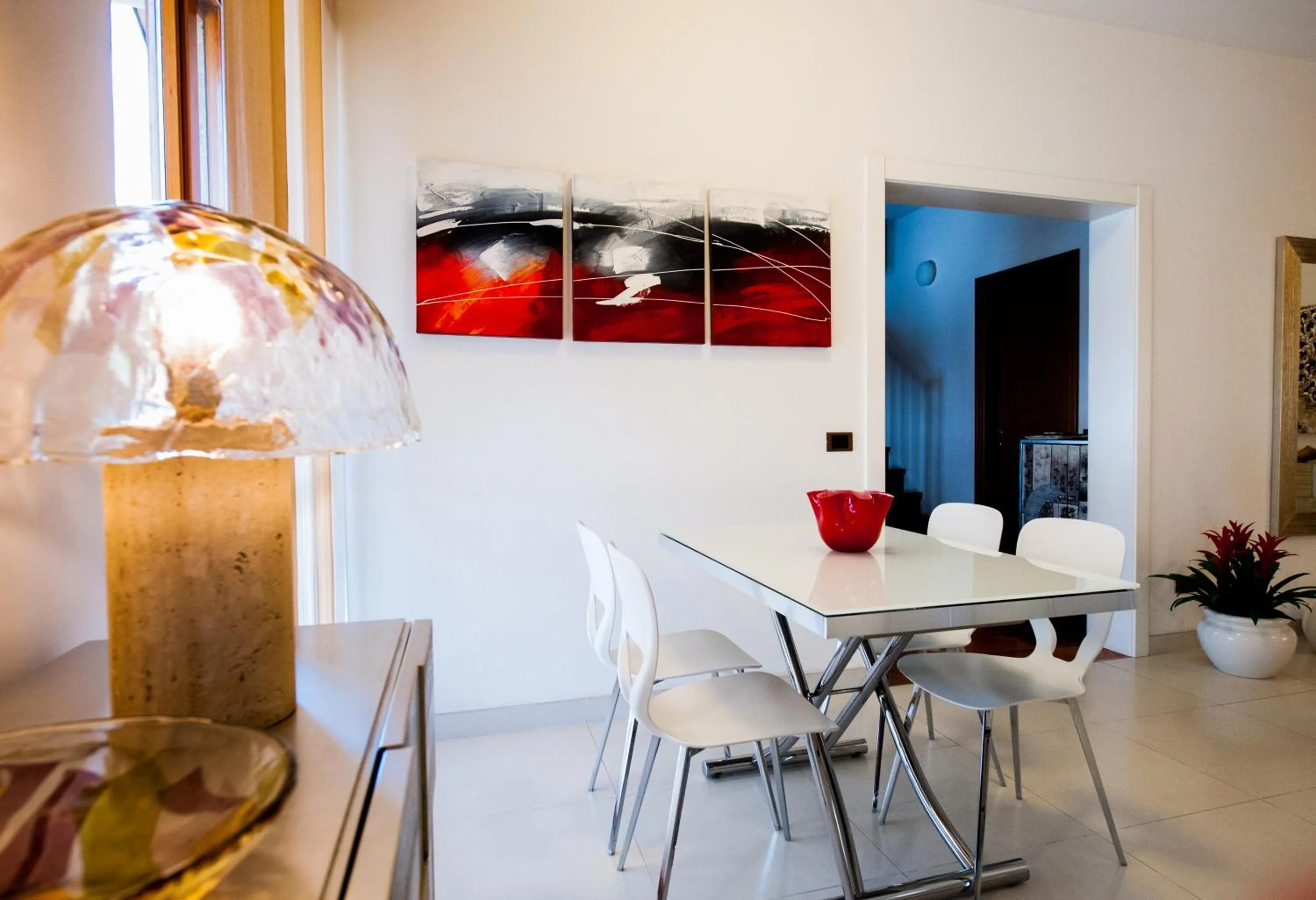 Lobby or reception in Daniela B&B Fiera