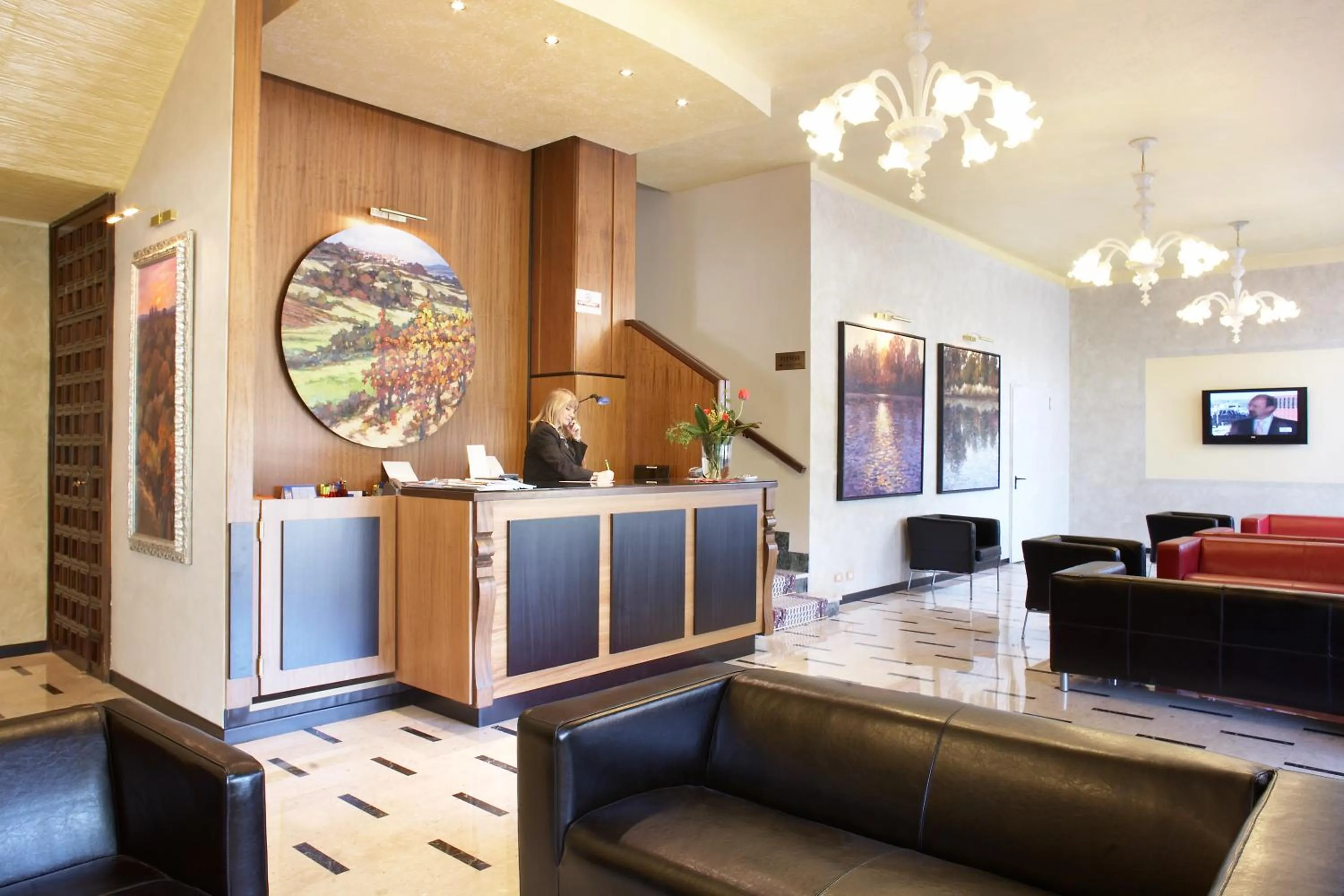 Lobby or reception, Bed in Park Hotel