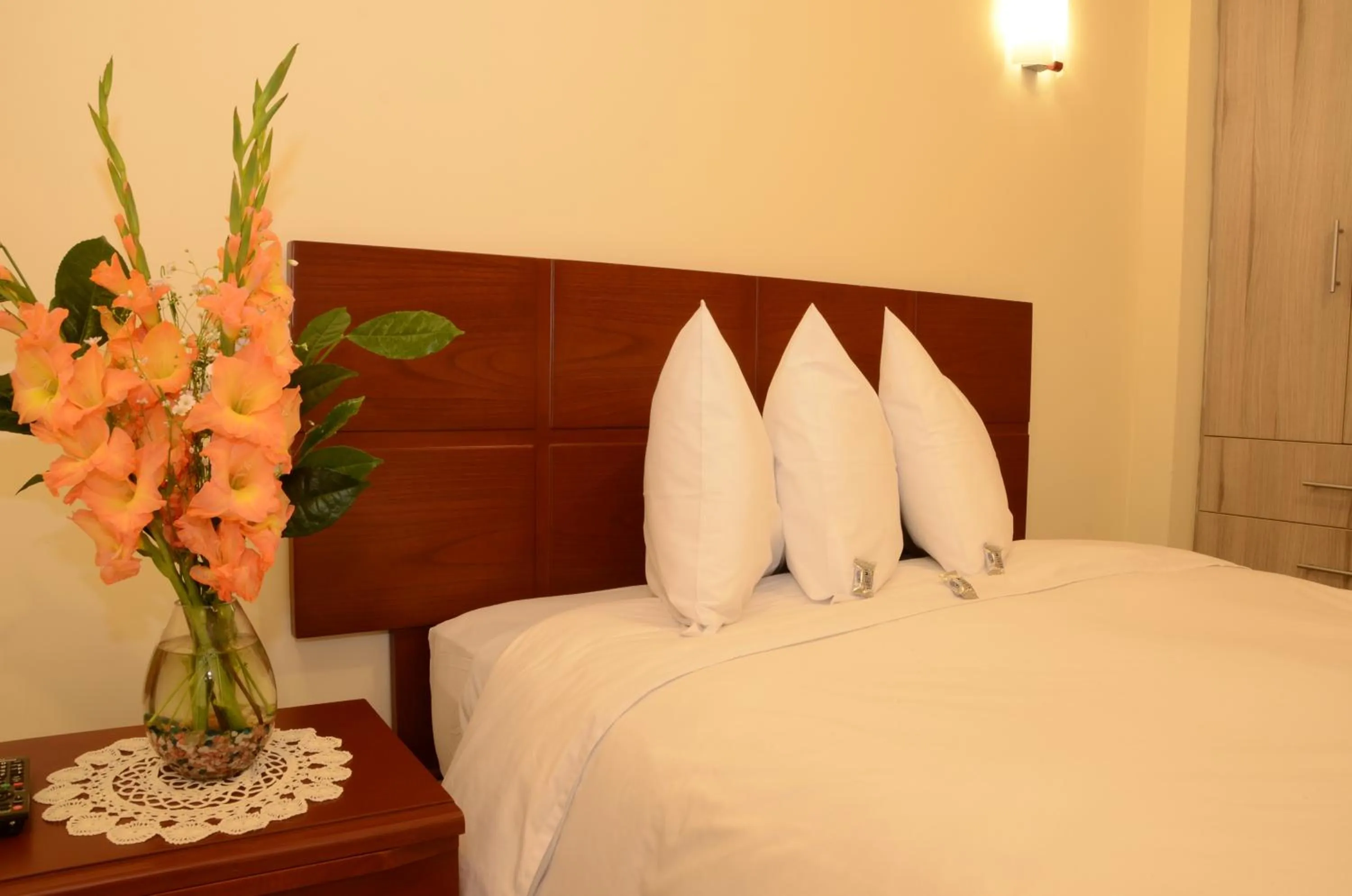 Bed in Aqua Hotel Cusco