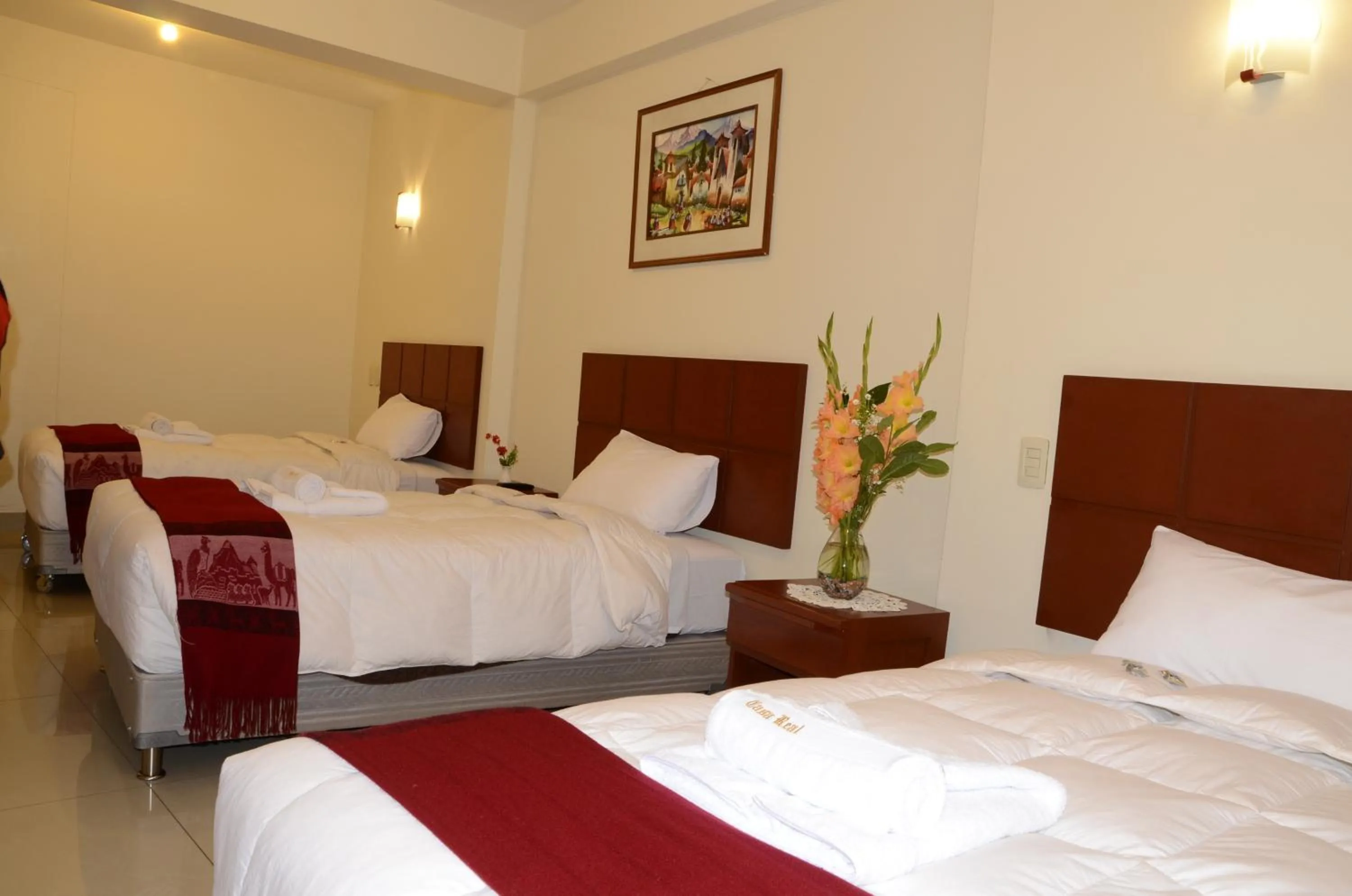 Bed in Aqua Hotel Cusco