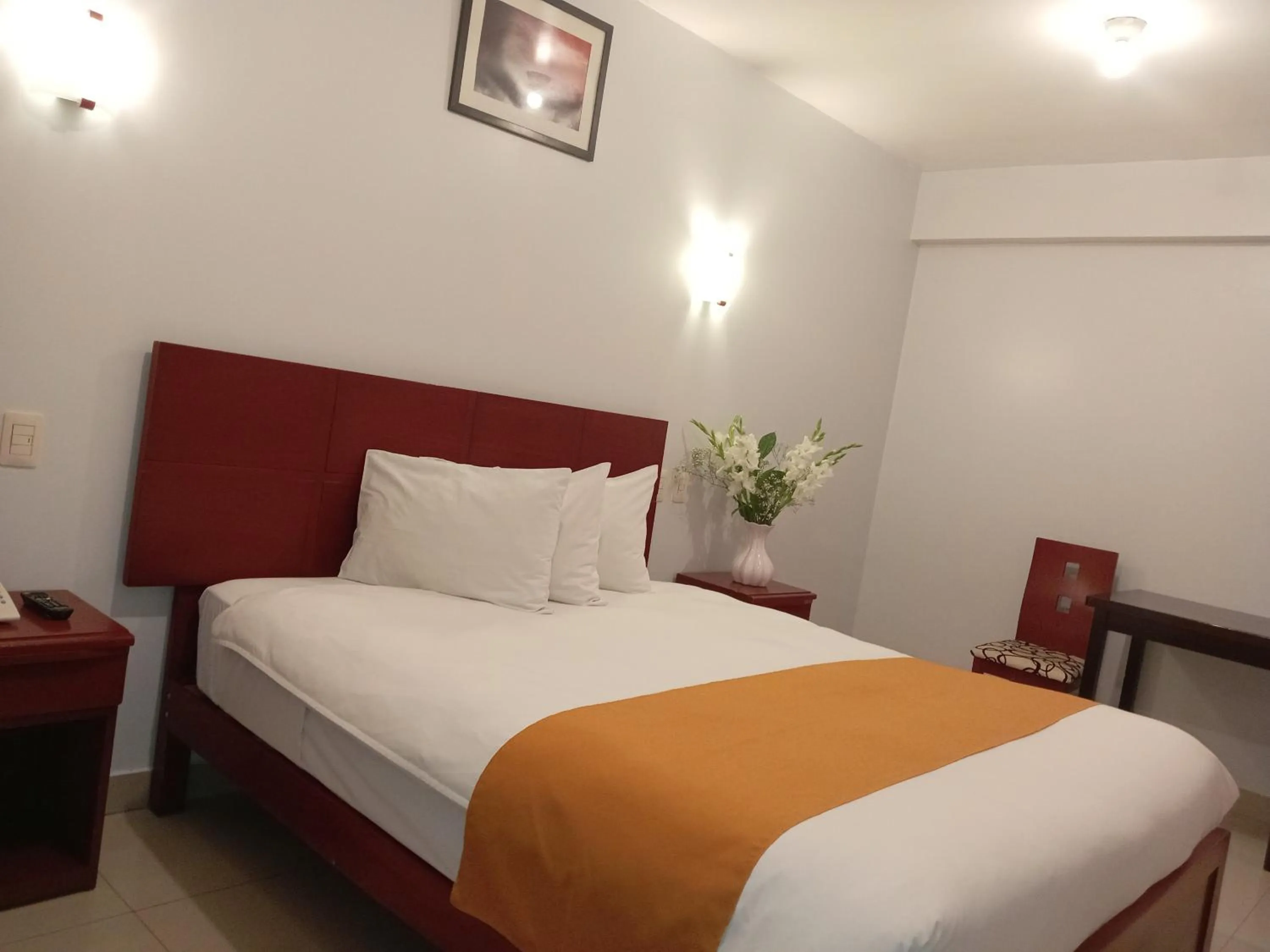 Bed in Aqua Hotel Cusco