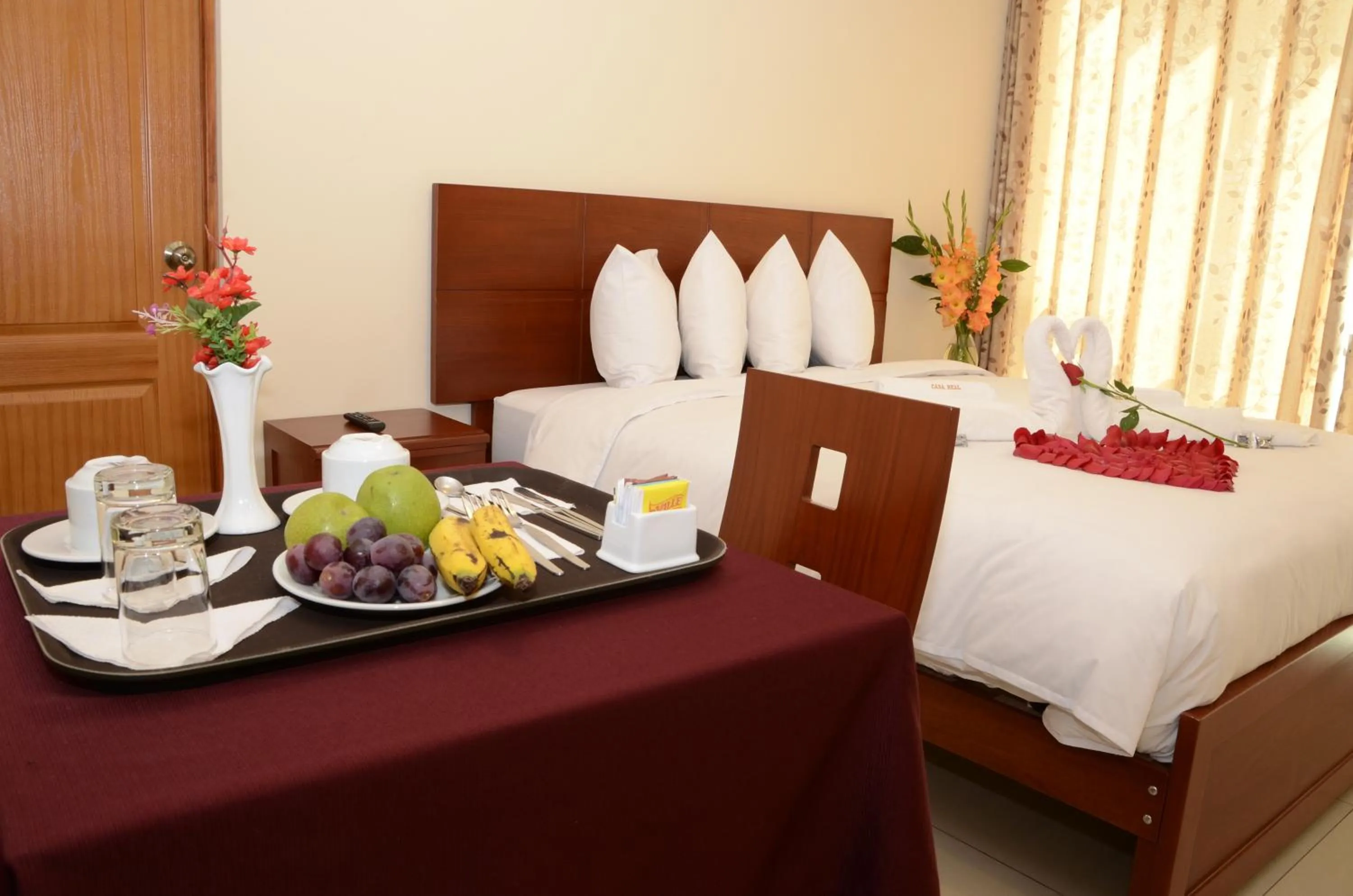 Bed in Aqua Hotel Cusco