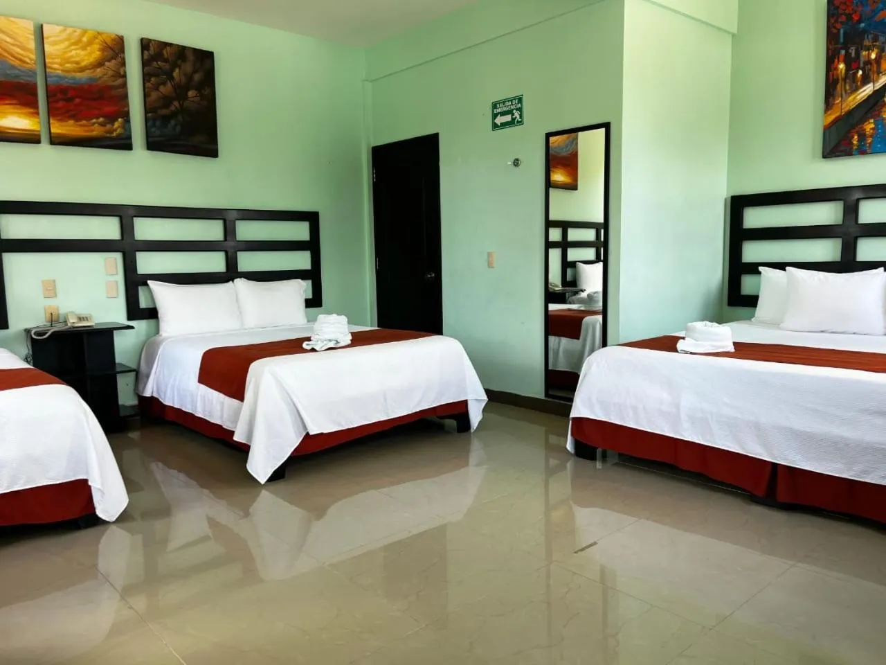 Bed in Hotel Castillo Del Rey