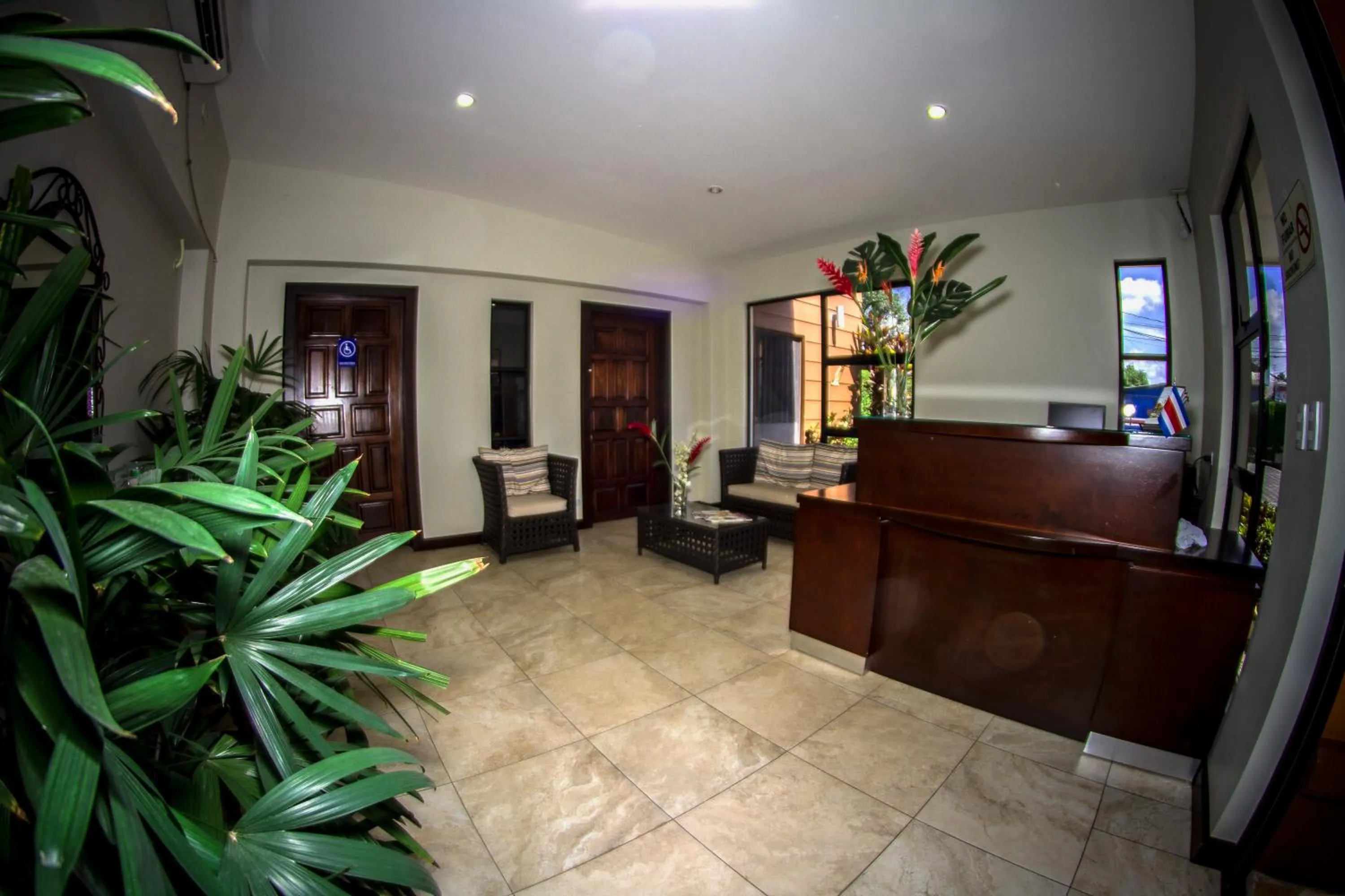 Lobby or reception in Hotel Iguana Verde