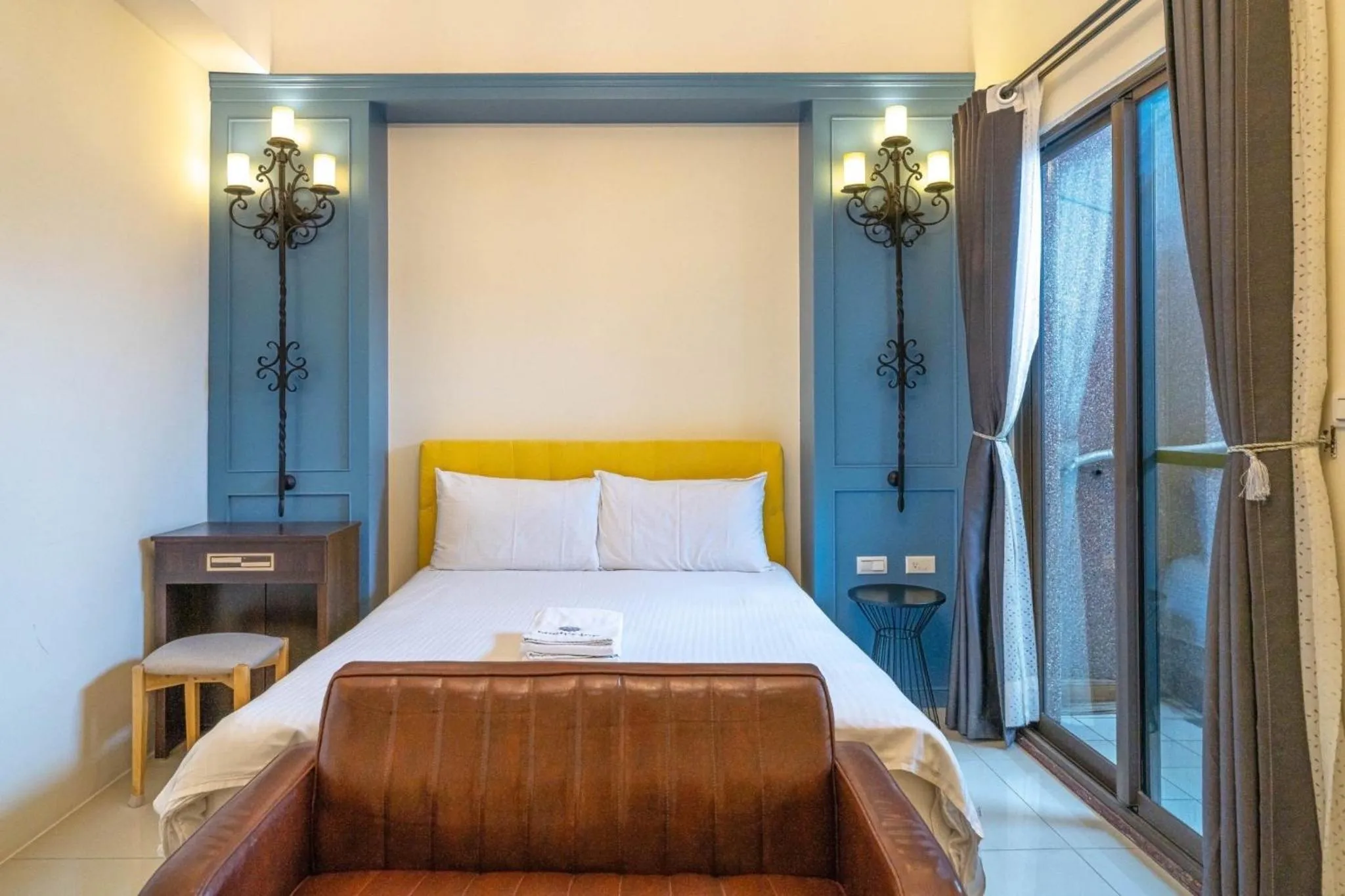 Bed in 咩咩不是羊民宿Mieh's Inn 花蓮市區 電梯 寵物友善民宿