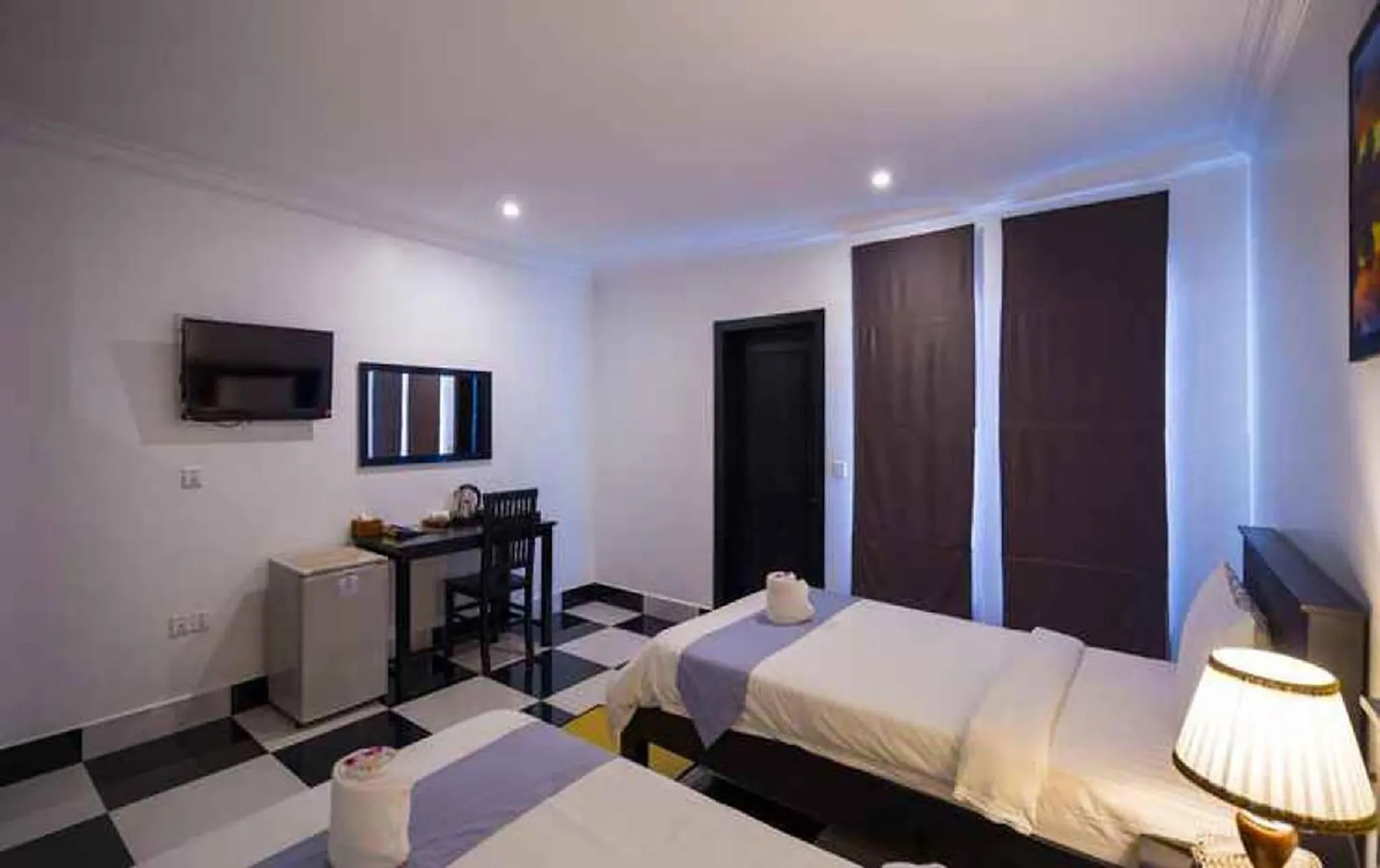 Bed in Rithy Rine Angkor Residence