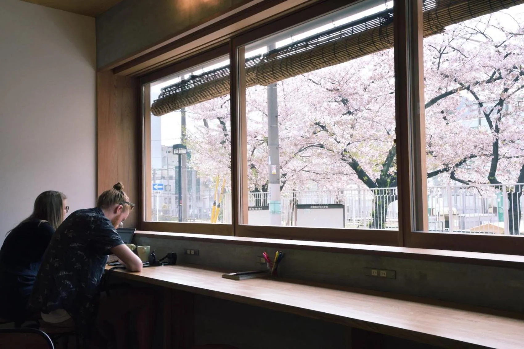 Communal lounge/ TV room in Hostel Mitsuwaya Osaka