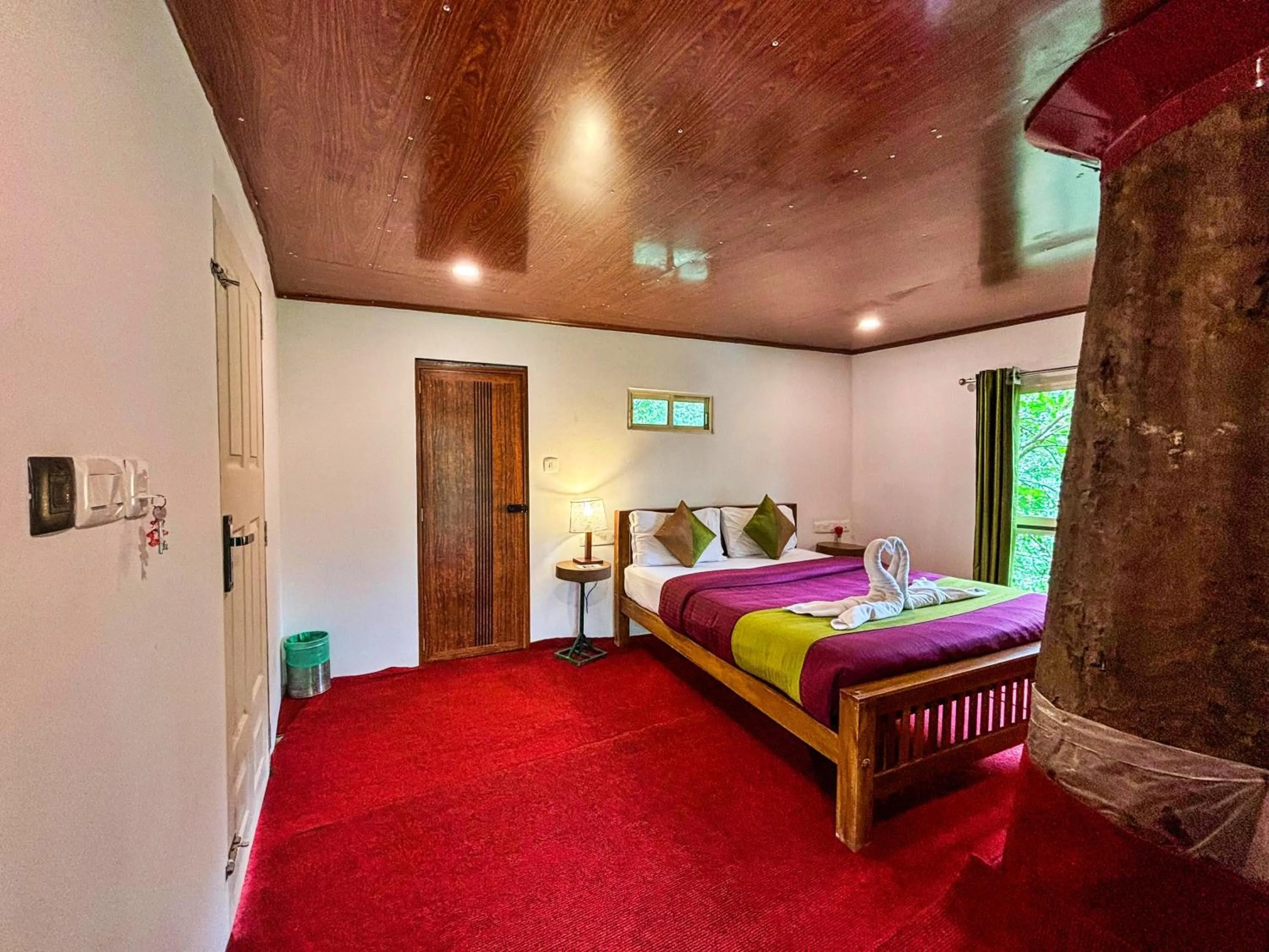 Bed in Ela Ecoland Nature Retreat