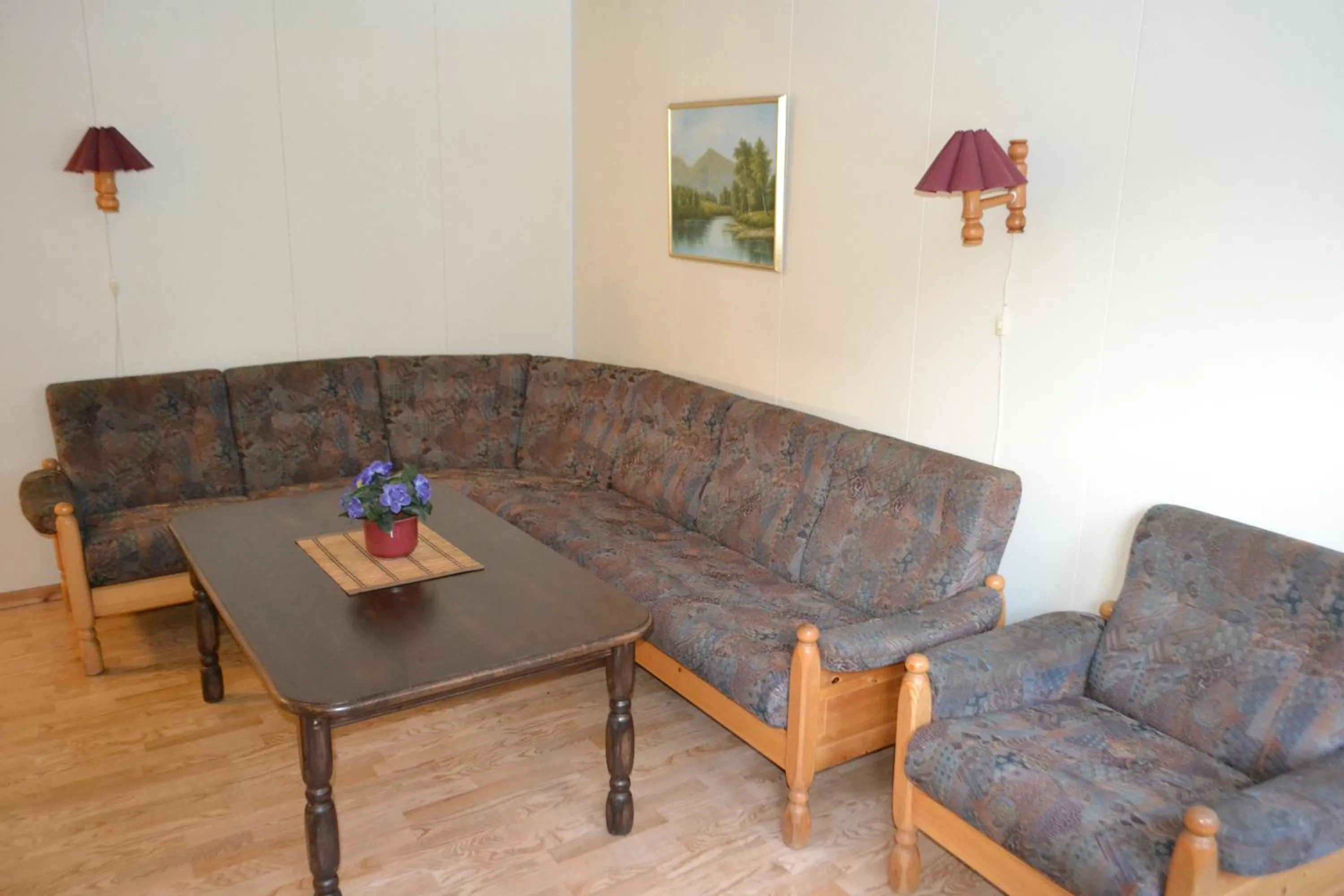 Living room in Egenes Camping