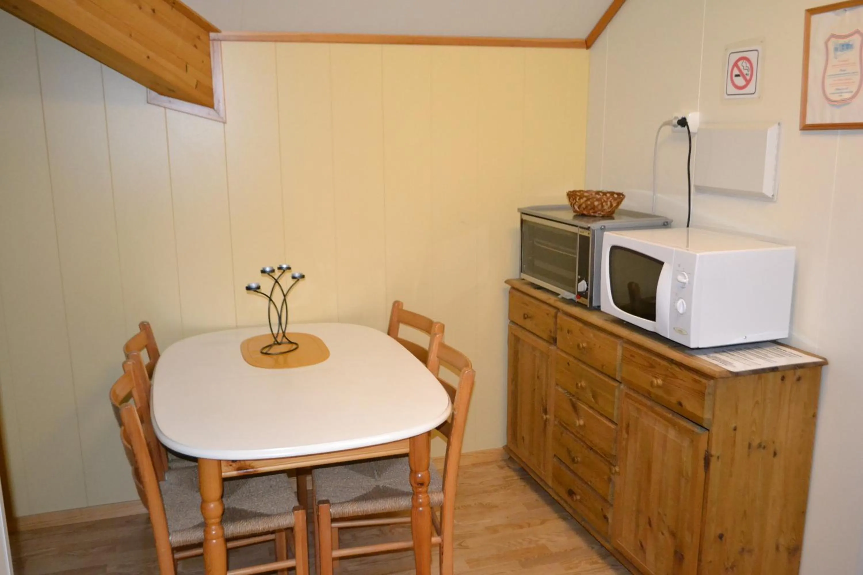 Dining area in Egenes Camping
