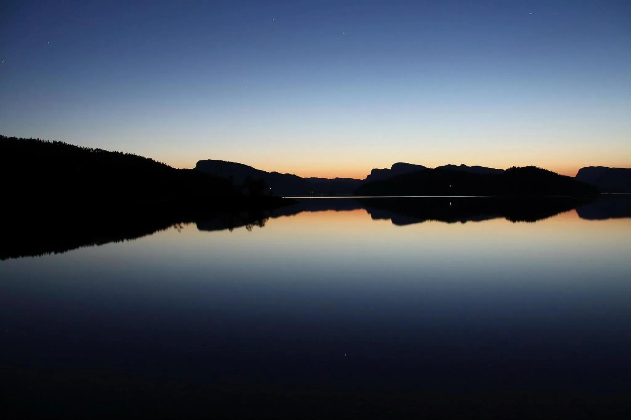 Lake view in Egenes Camping