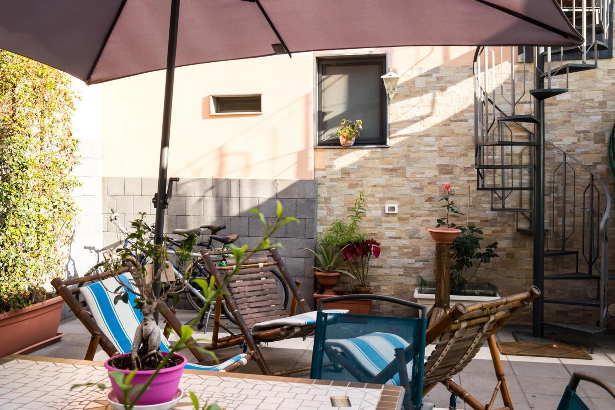 Patio in B&B I Licutiani